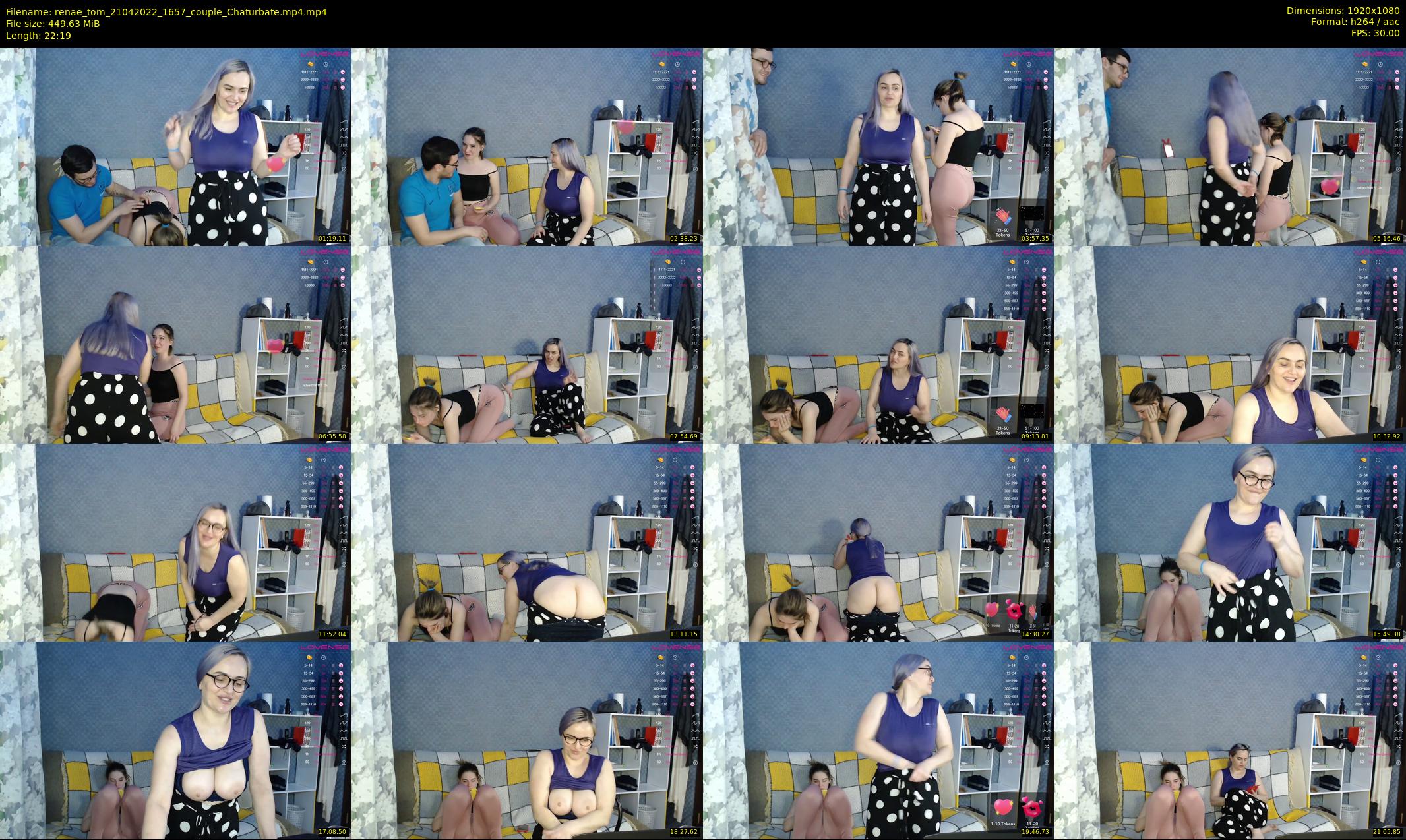 renae_tom — 23 minute Chaturbate couple cam show recording, 1080p, Apr 21, 2022