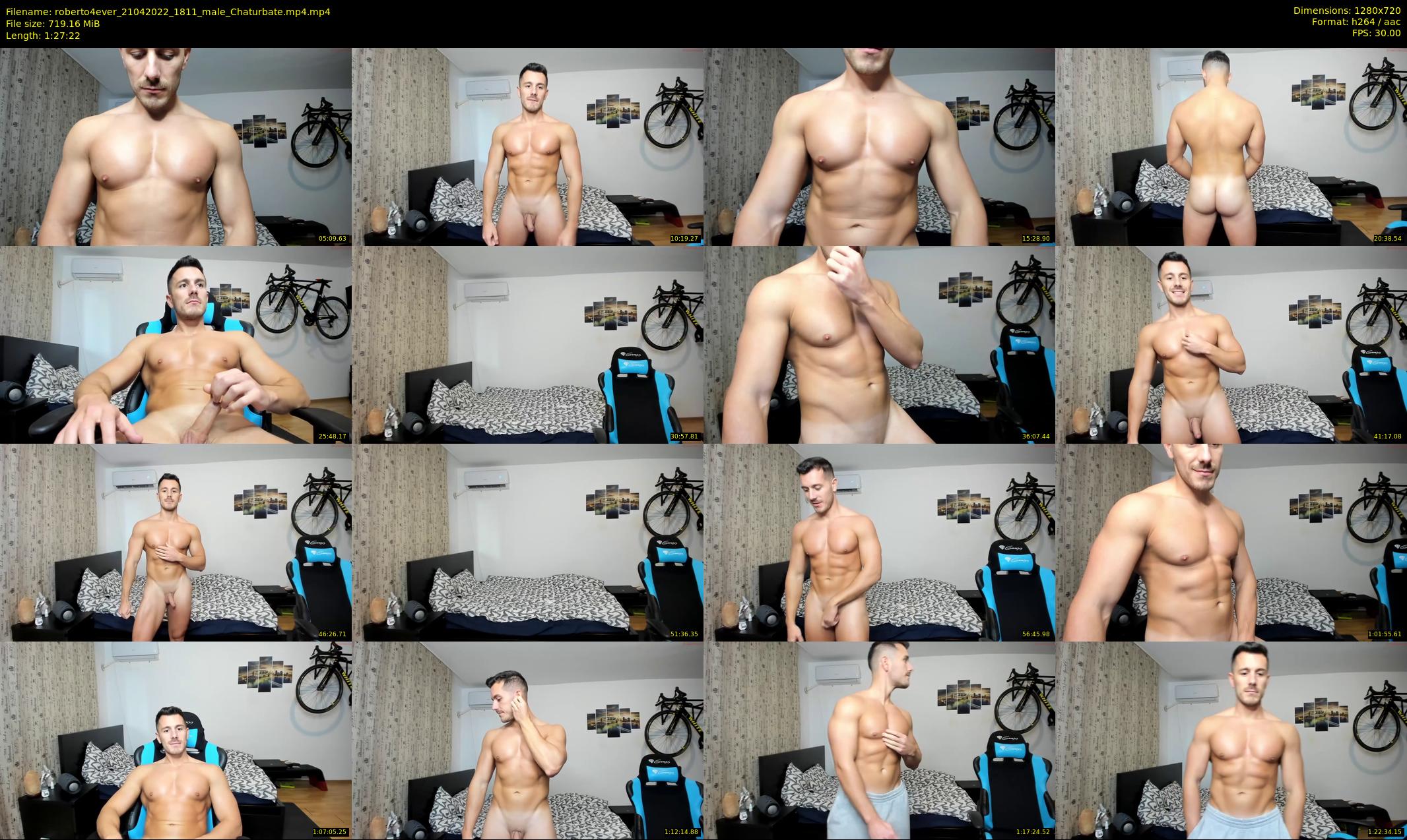 roberto4ever — 88 minute Chaturbate male cam show recording, 720p, Apr 21, 2022