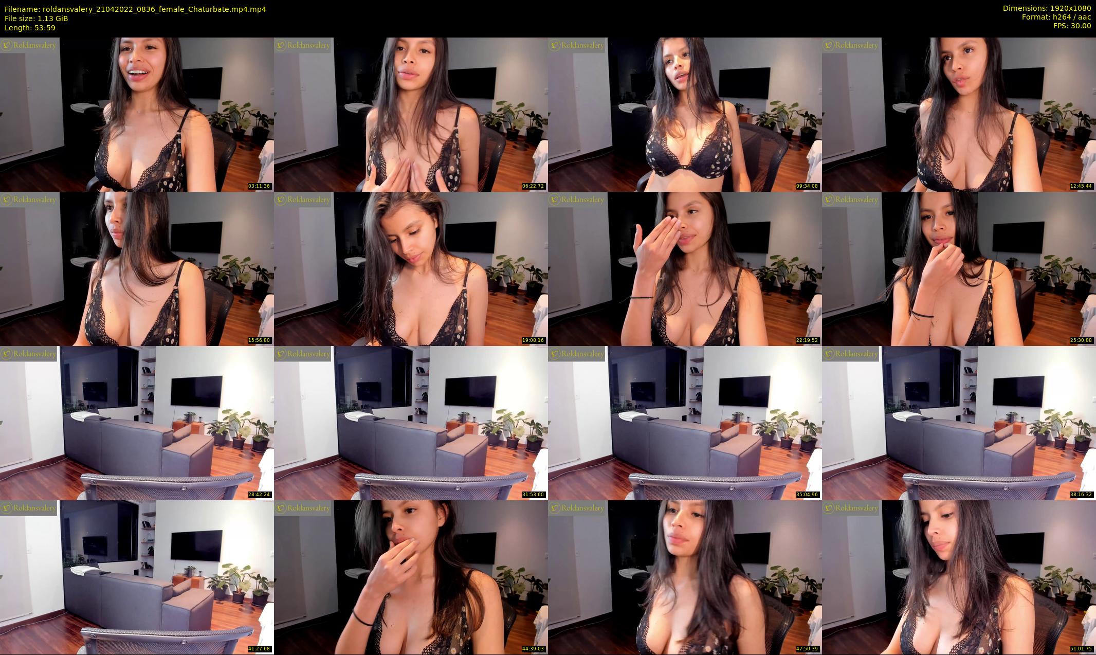 roldansvalery — 54 minute Chaturbate female cam show recording, 1080p, Apr 21, 2022