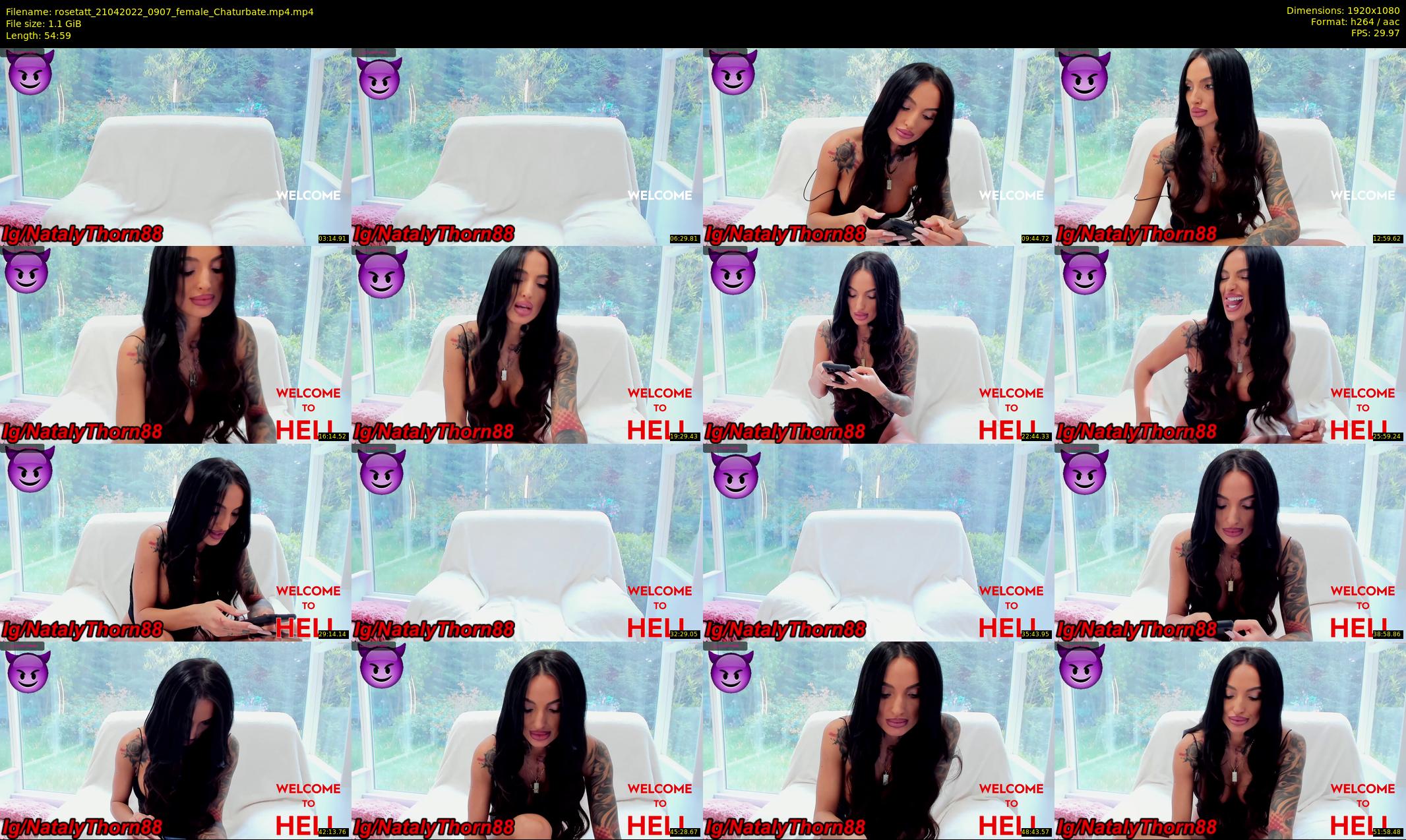 rosetatt — 55 minute Chaturbate female cam show recording, 1080p, Apr 21, 2022