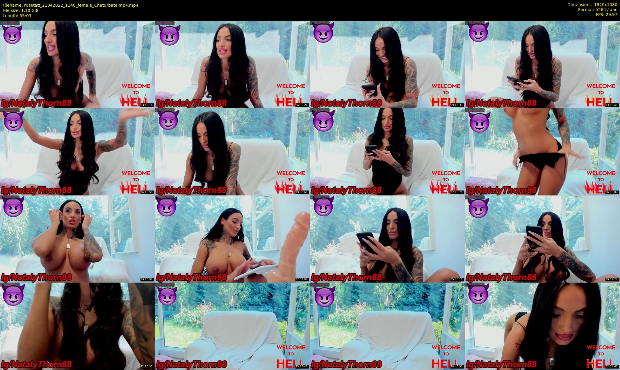 rosetatt — 56 minute Chaturbate female cam show recording, 1080p, Apr 21, 2022