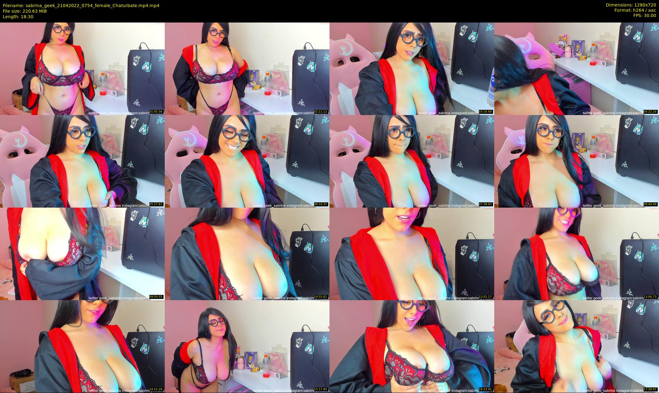 sabrina_geek — 19 minute Chaturbate female cam show recording, 720p, Apr 21, 2022