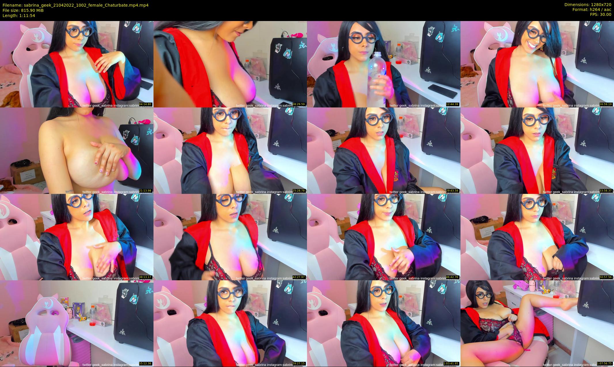 sabrina_geek — 72 minute Chaturbate female cam show recording, 720p, Apr 21, 2022