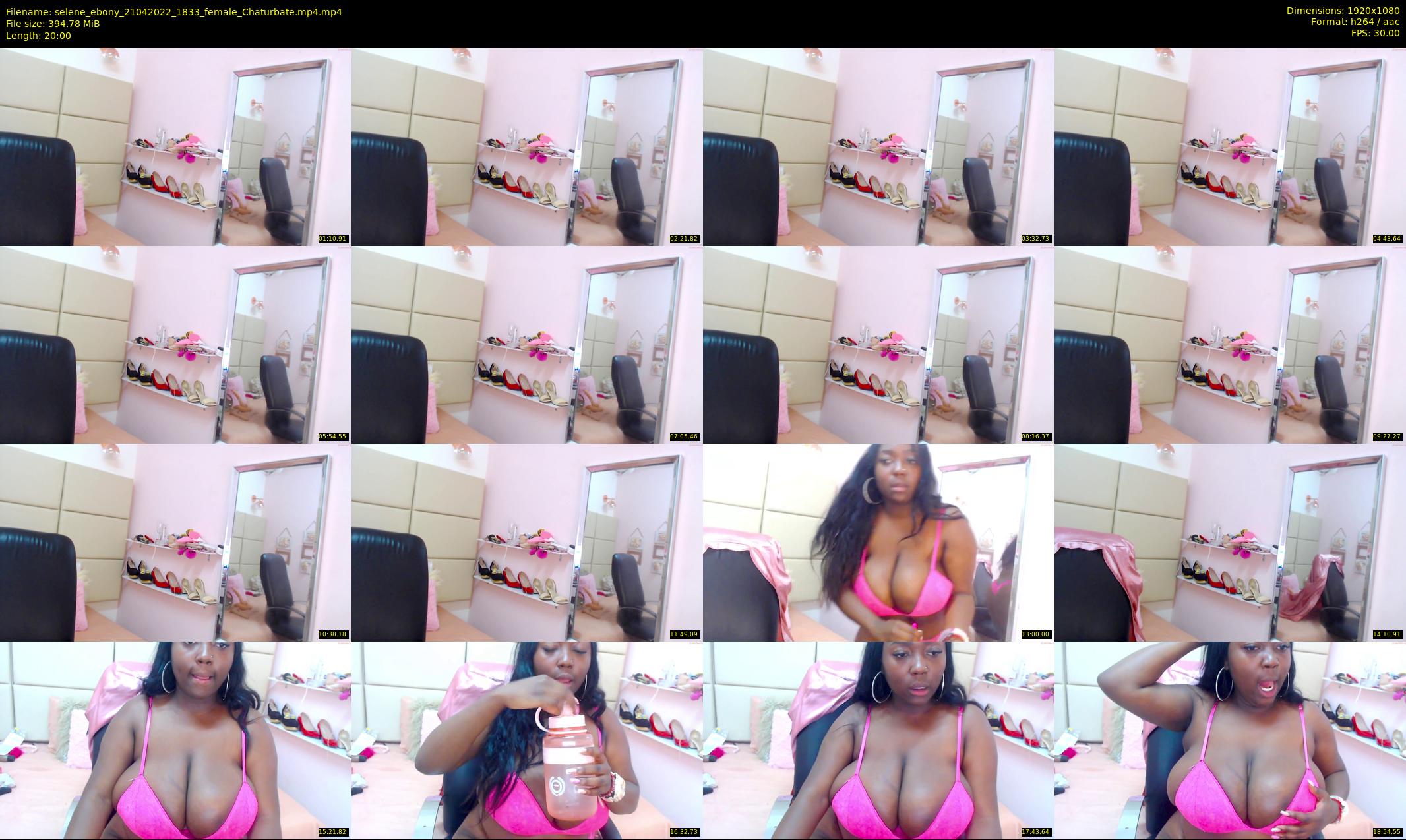 selene_ebony — 20 minute Chaturbate female cam show recording, 1080p, Apr 21, 2022