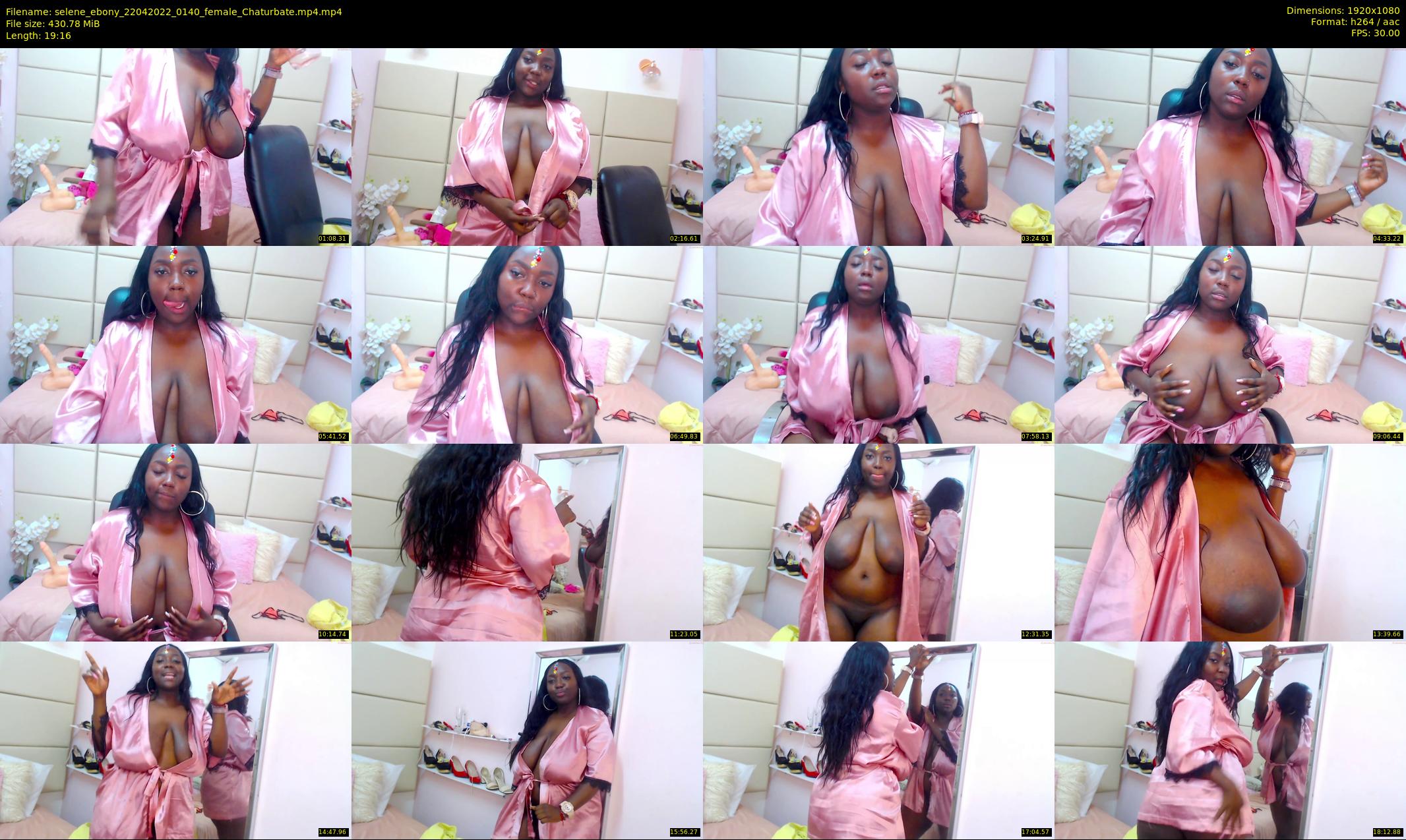 selene_ebony — 20 minute Chaturbate female cam show recording, 1080p, Apr 22, 2022