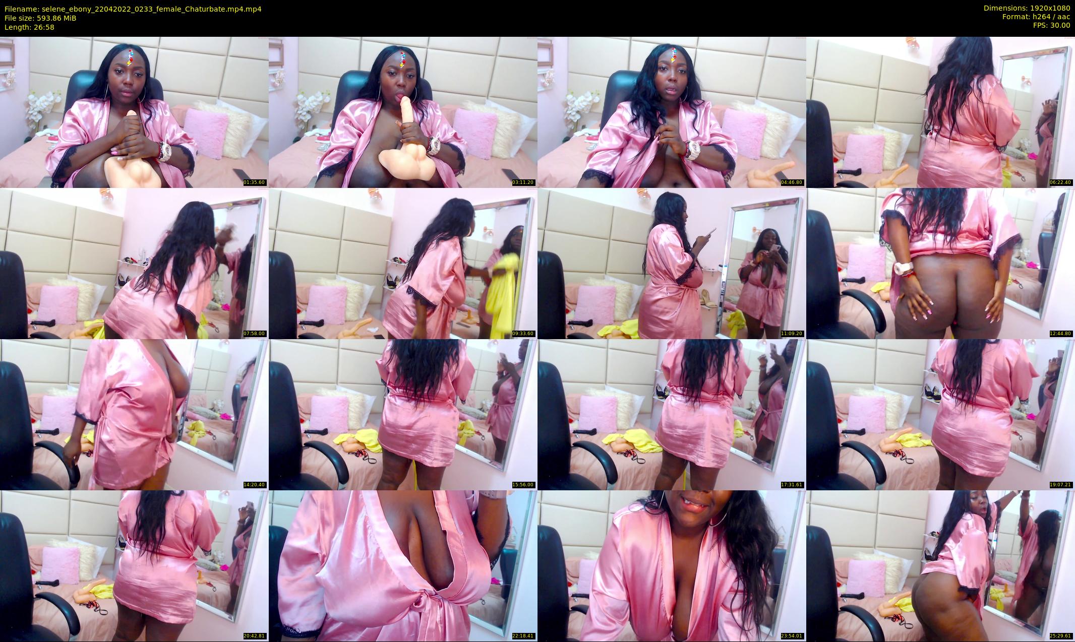 selene_ebony — 27 minute Chaturbate female cam show recording, 1080p, Apr 22, 2022