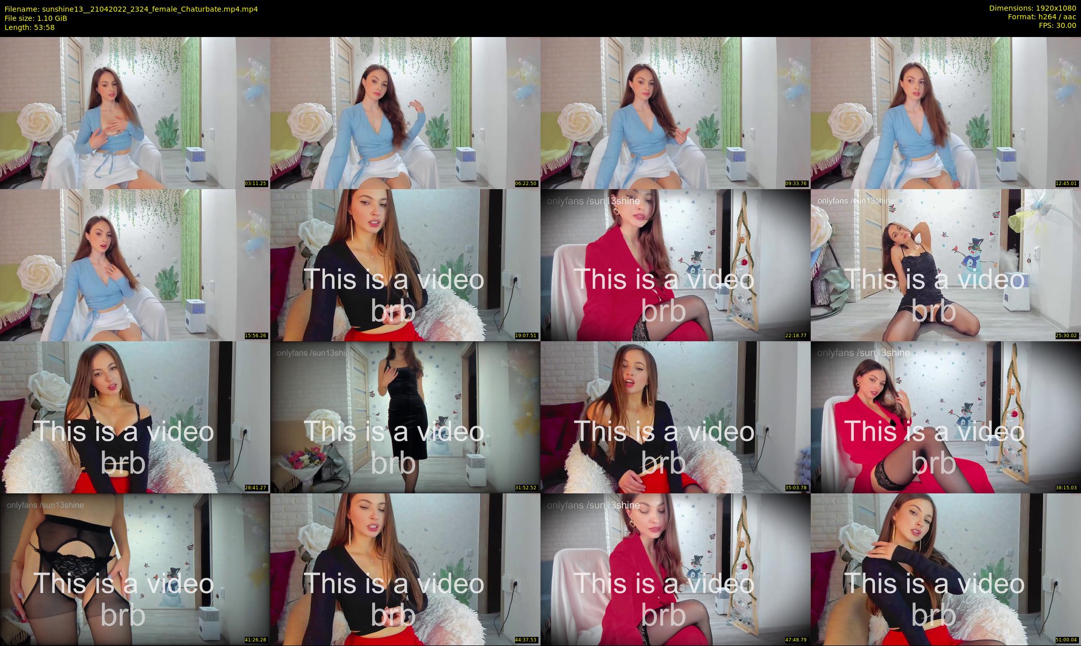 sunshine13_ — 54 minute Chaturbate female cam show recording, 1080p, Apr 21, 2022