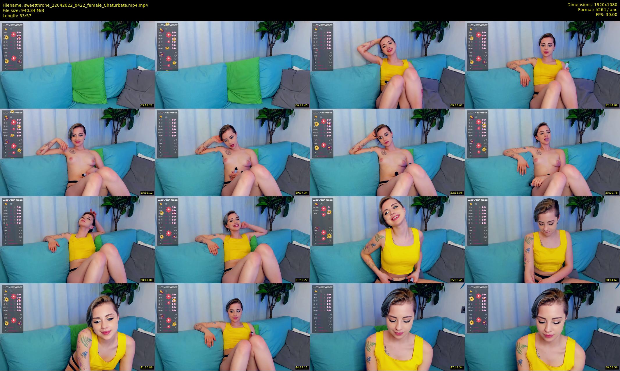 sweetthrone — 54 minute Chaturbate couple cam show recording, 1080p, Apr 22, 2022