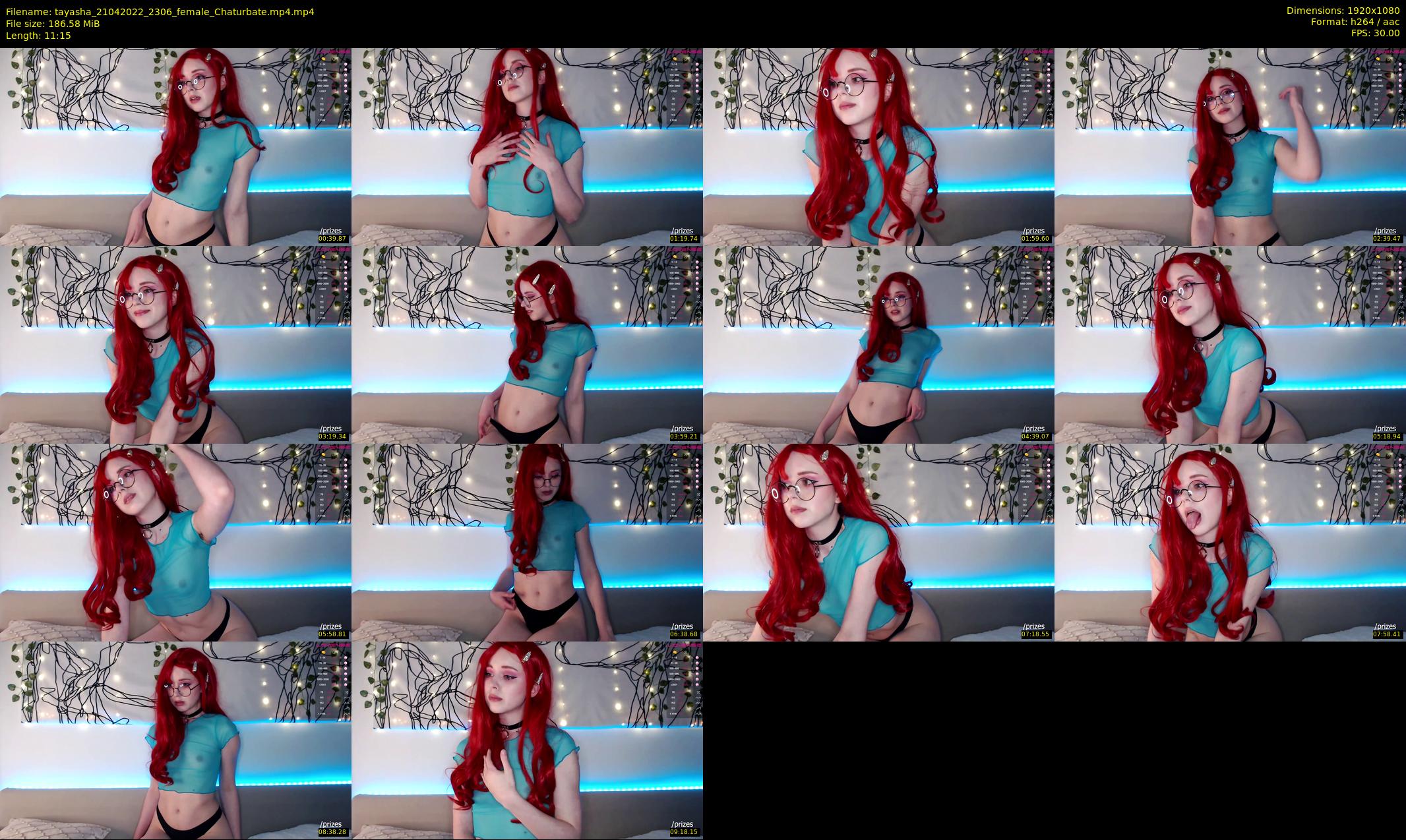 tayasha — 12 minute Chaturbate female cam show recording, 1080p, Apr 21, 2022