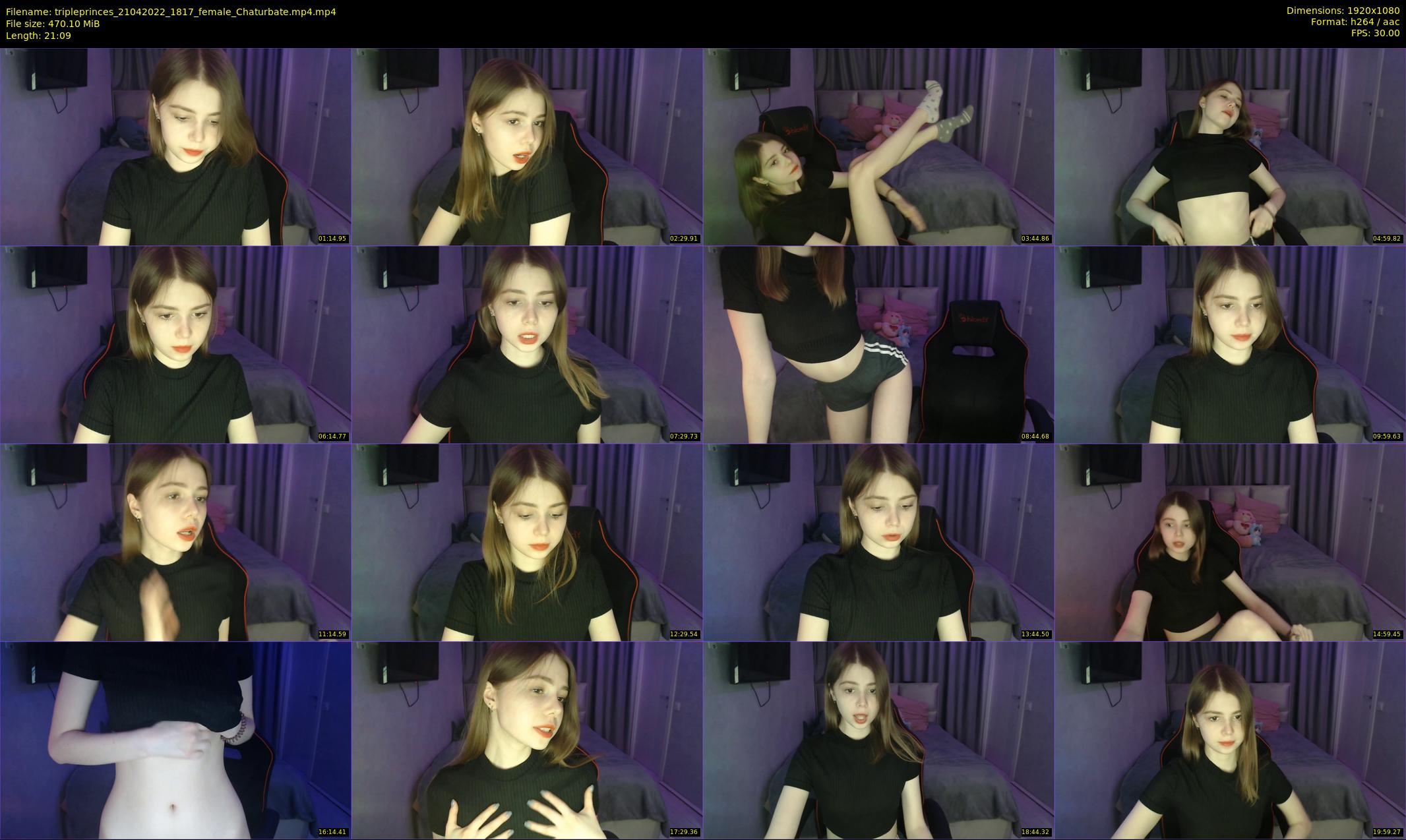 tripleprinces — 22 minute Chaturbate female cam show recording, 1080p, Apr 21, 2022