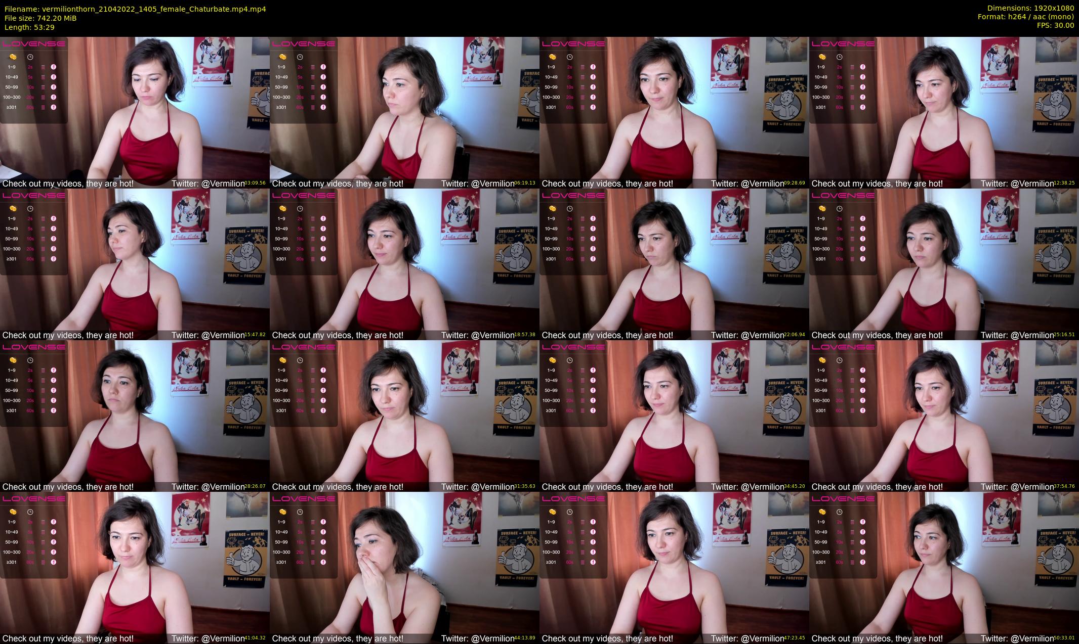 vermilionthorn — 54 minute Chaturbate female cam show recording, 1080p, Apr 21, 2022