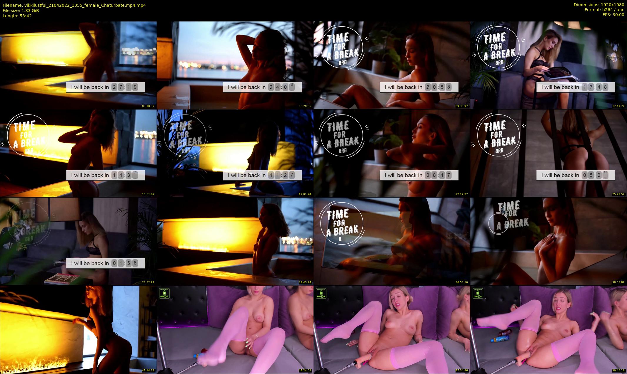 vikkilustful — 54 minute Chaturbate female cam show recording, 1080p, Apr 21, 2022