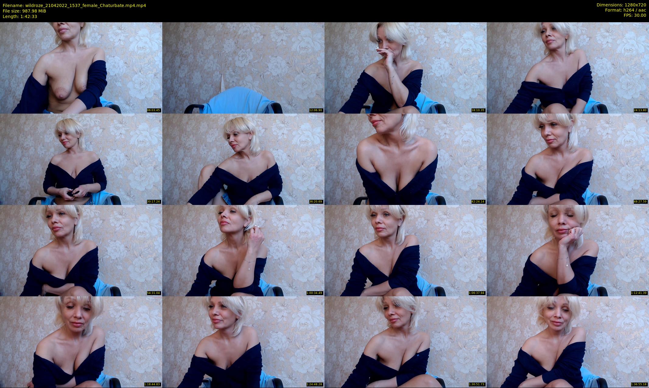 wildroze — 103 minute Chaturbate female cam show recording, 720p, Apr 21, 2022