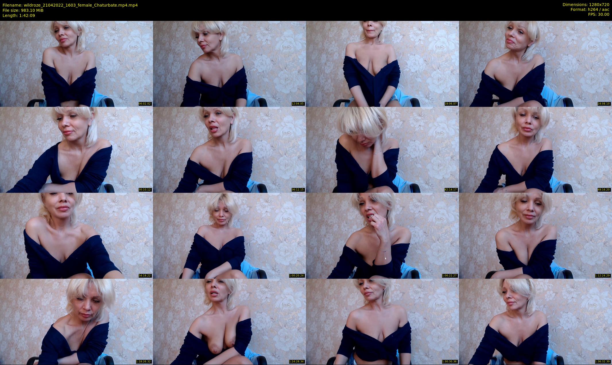 wildroze — 103 minute Chaturbate female cam show recording, 720p, Apr 21, 2022