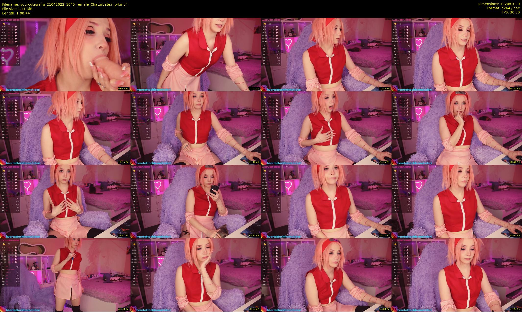 yourcutewaifu — 61 minute Chaturbate female cam show recording, 1080p, Apr 21, 2022
