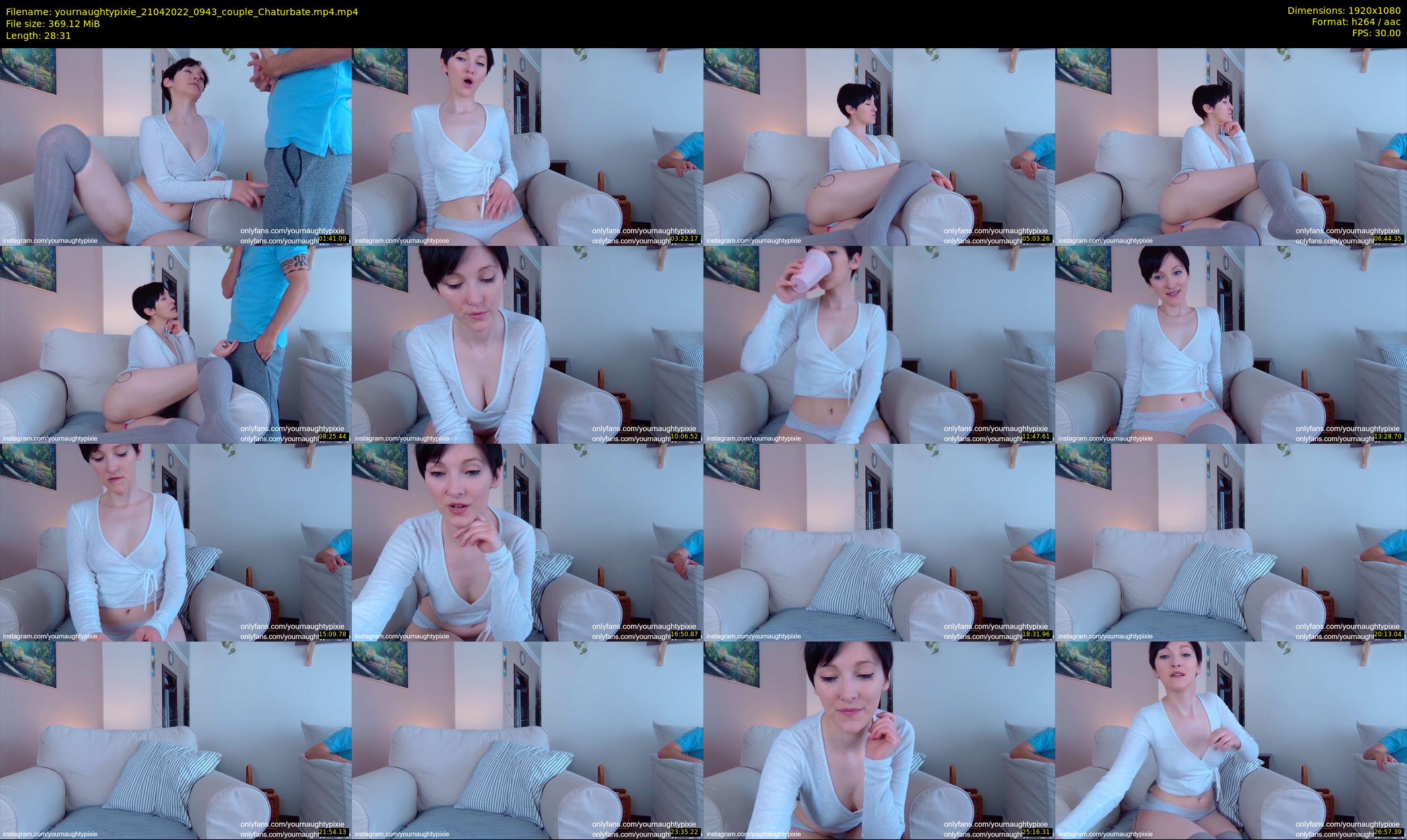 yournaughtypixie — 29 minute Chaturbate couple cam show recording, 1080p, Apr 21, 2022