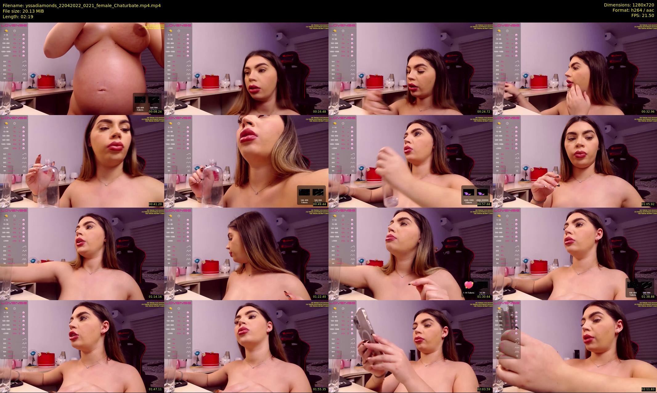 yssadiamonds — 3 minute Chaturbate female cam show recording, 720p, Apr 22, 2022