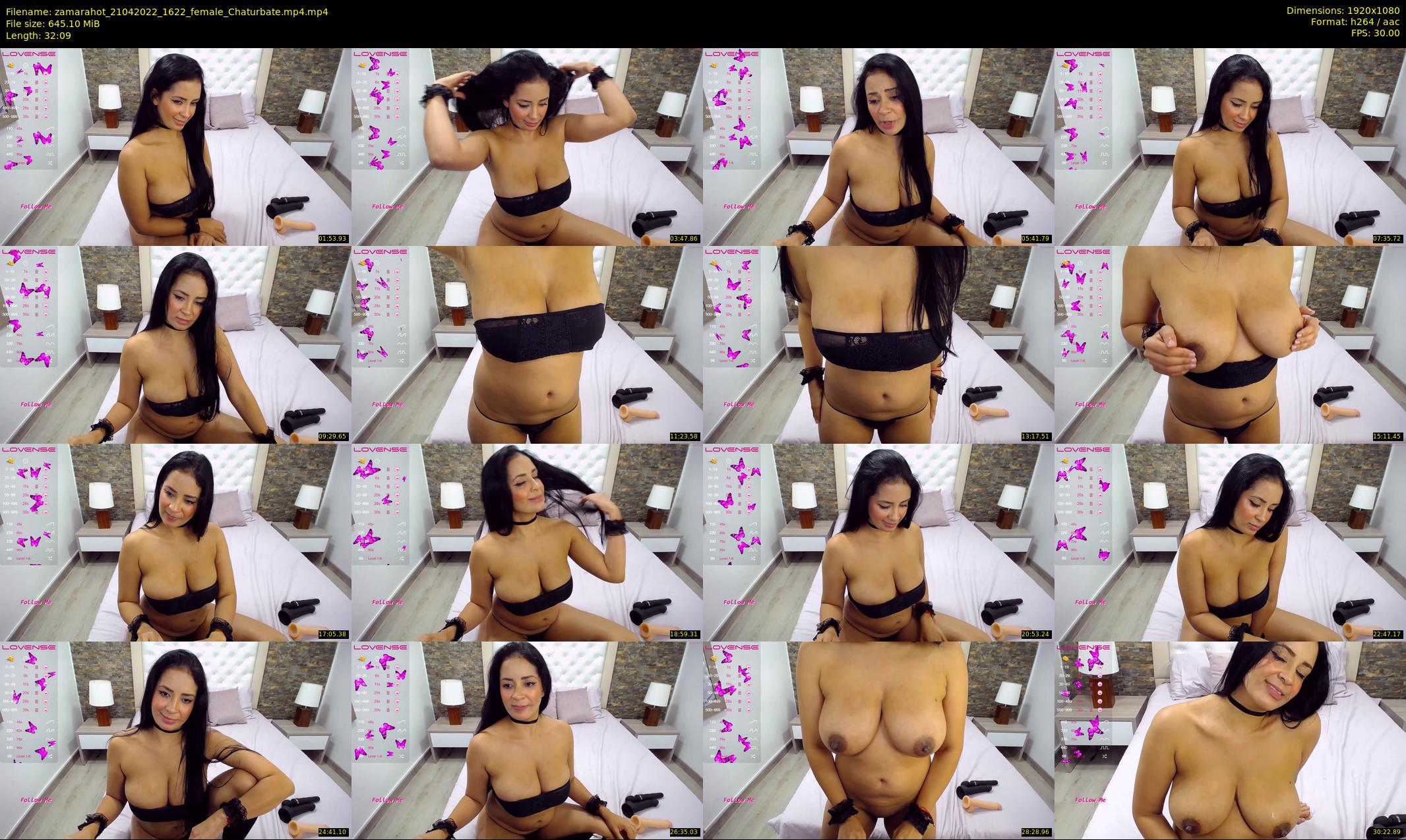 zamarahot — 33 minute Chaturbate female cam show recording, 1080p, Apr 21, 2022
