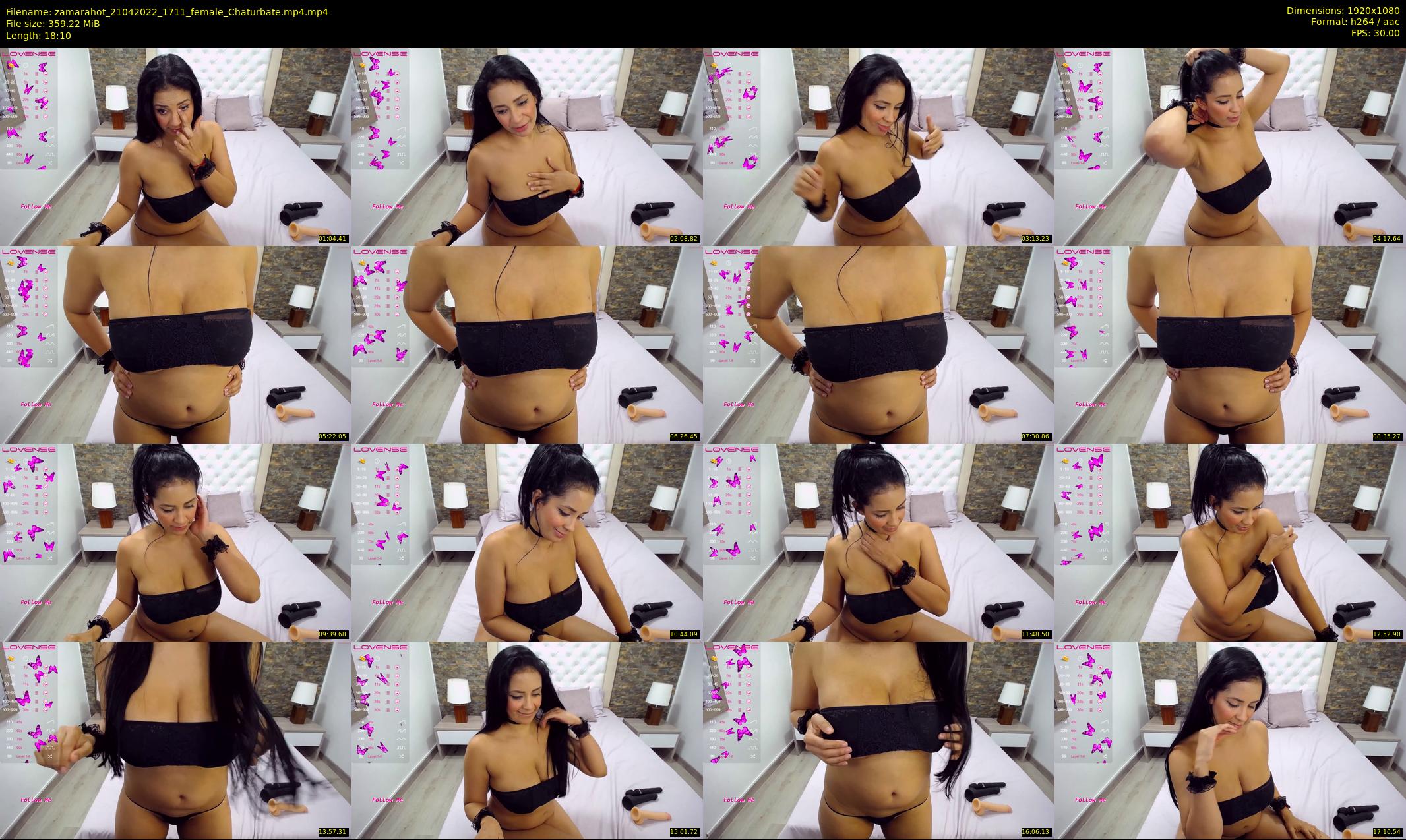 zamarahot — 19 minute Chaturbate female cam show recording, 1080p, Apr 21, 2022