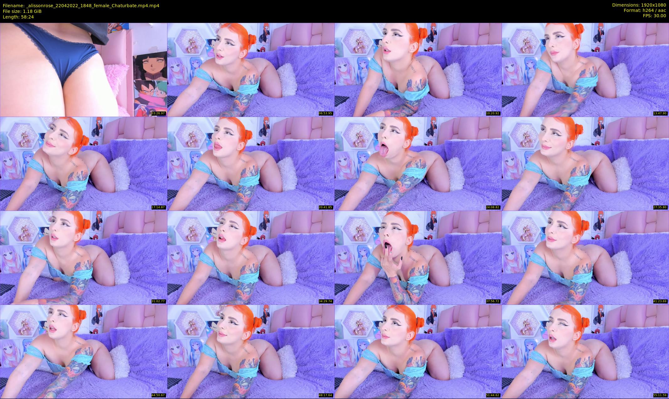 _alissonrose — 59 minute Chaturbate female cam show recording, 1080p, Apr 22, 2022