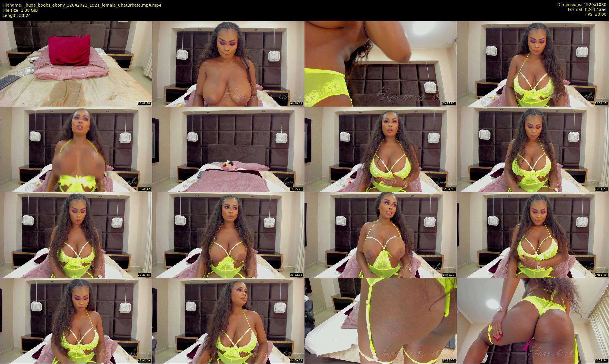 _huge_boobs_ebony — 54 minute Chaturbate female cam show recording, 1080p, Apr 22, 2022