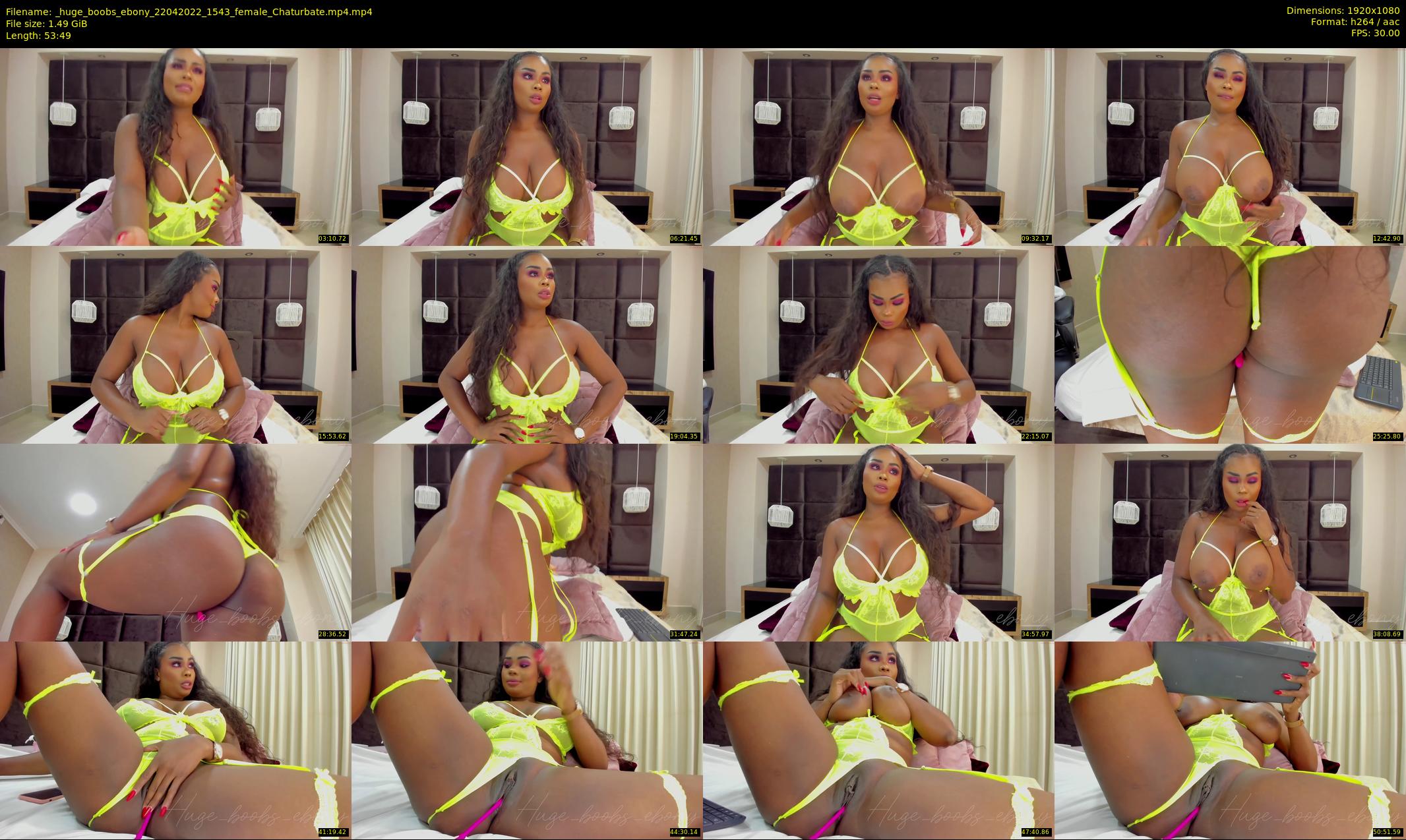 _huge_boobs_ebony — 54 minute Chaturbate female cam show recording, 1080p, Apr 22, 2022