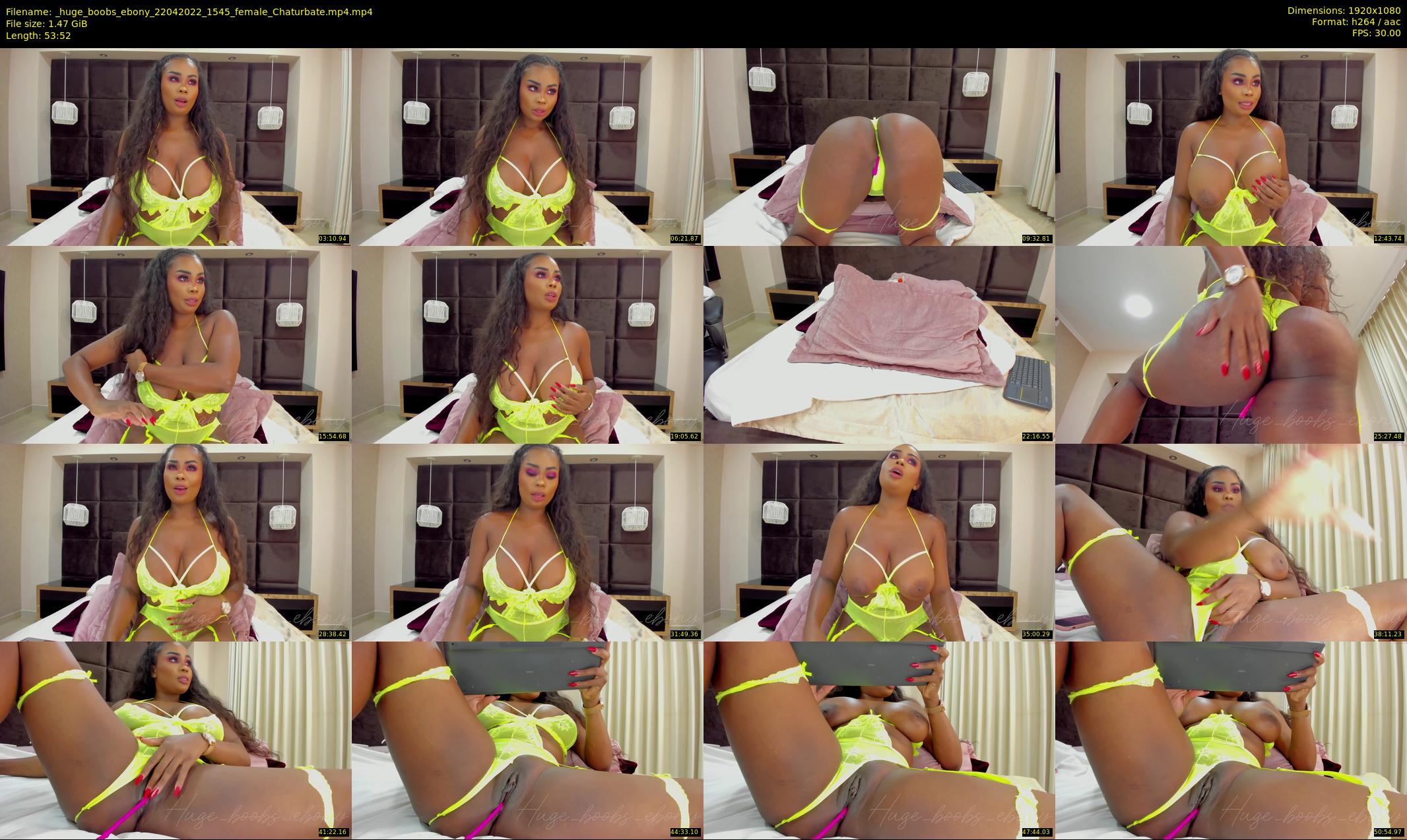 _huge_boobs_ebony — 54 minute Chaturbate female cam show recording, 1080p, Apr 22, 2022