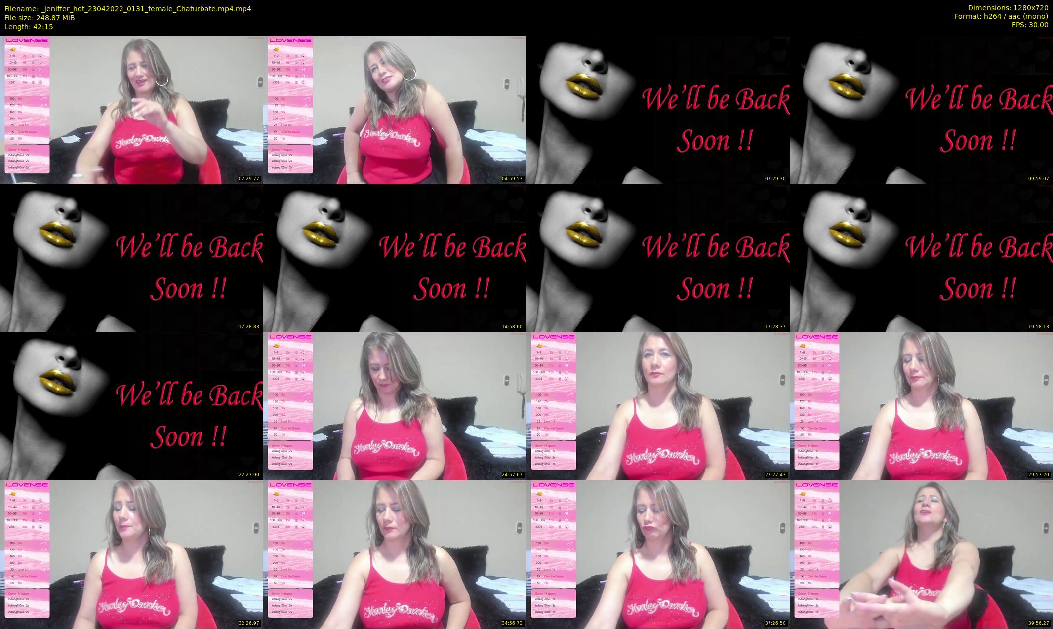 _jeniffer_hot — 43 minute Chaturbate female cam show recording, 720p, Apr 23, 2022