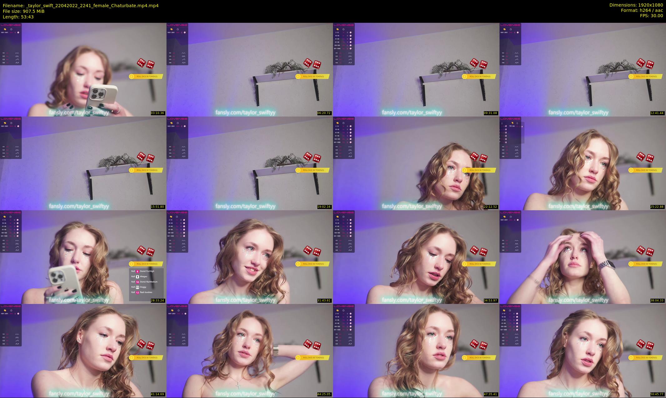 _taylor_swift — 54 minute Chaturbate female cam show recording, 1080p, Apr 22, 2022