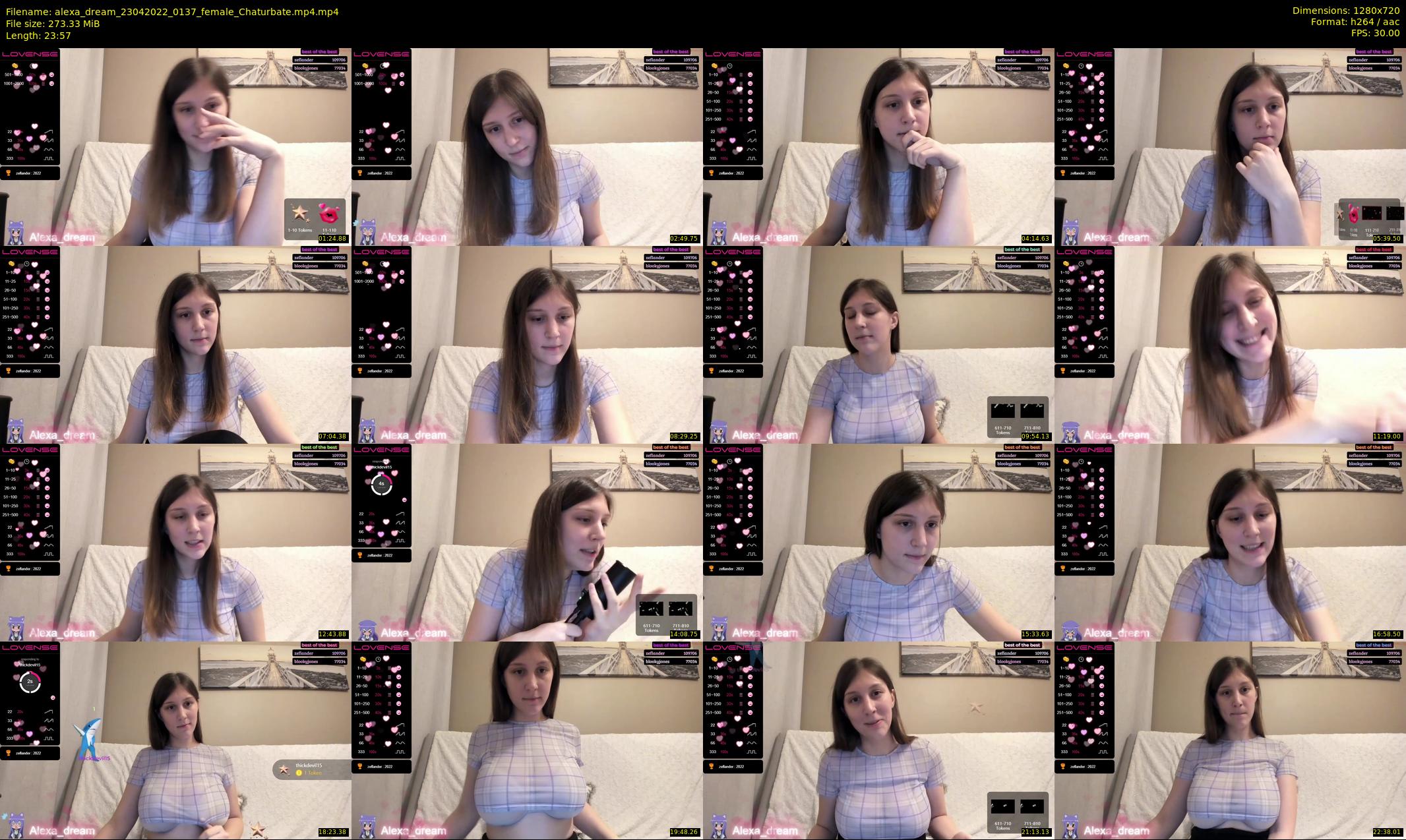 alexa_dream — 24 minute Chaturbate female cam show recording, 720p, Apr 23, 2022
