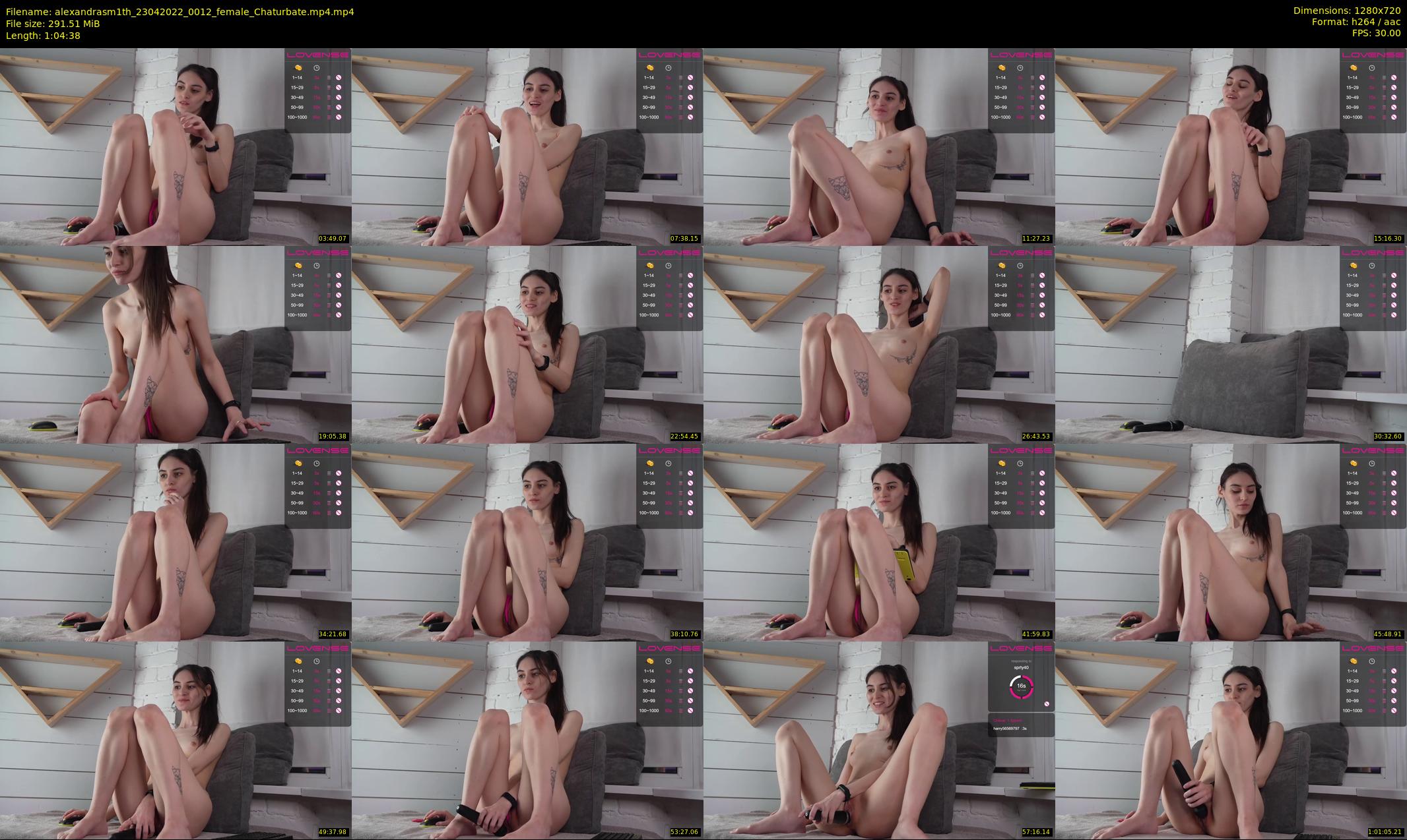 alexandrasm1th — 65 minute Chaturbate female cam show recording, 720p, Apr 23, 2022