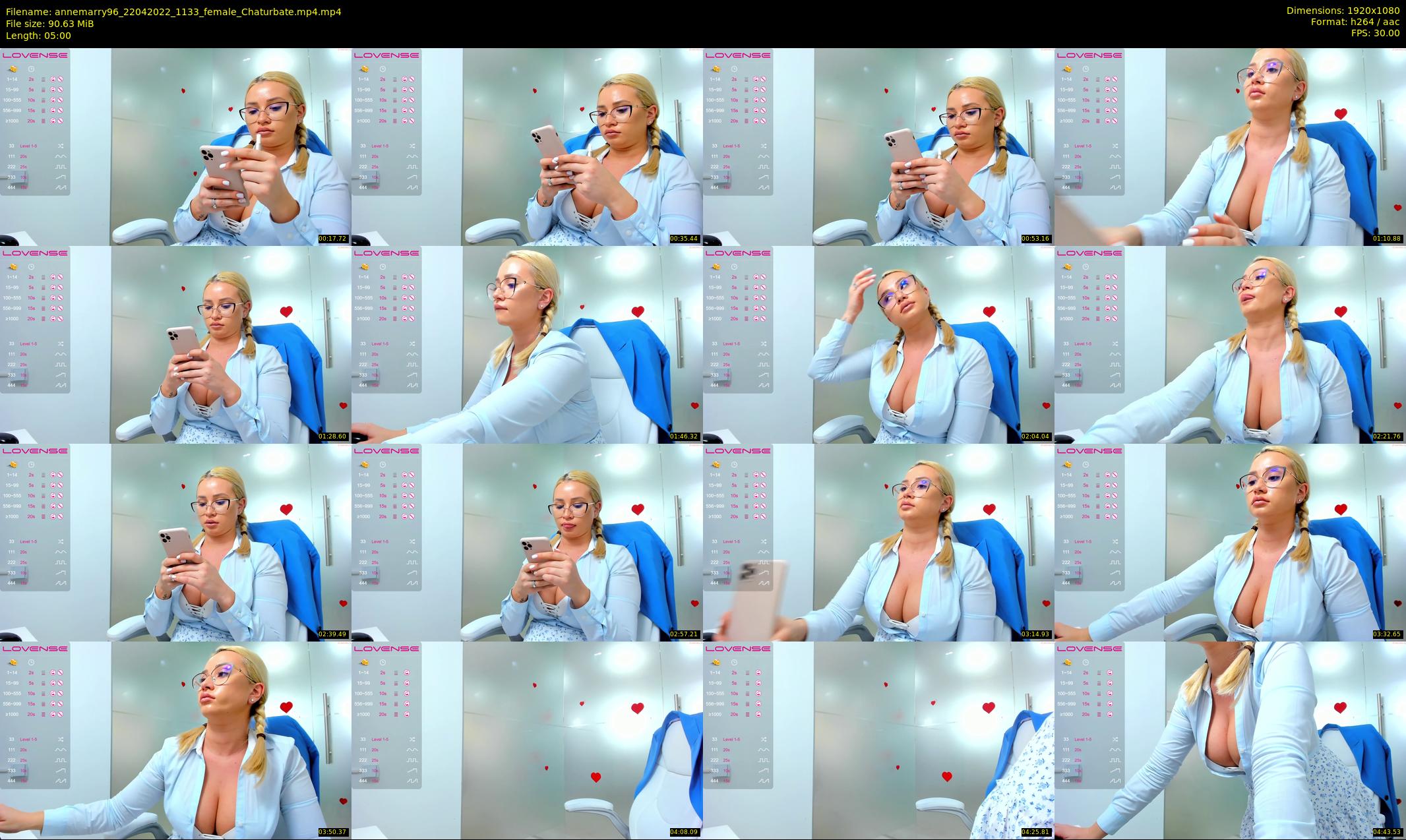 annemarry96 — 5 minute Chaturbate female cam show recording, 1080p, Apr 22, 2022