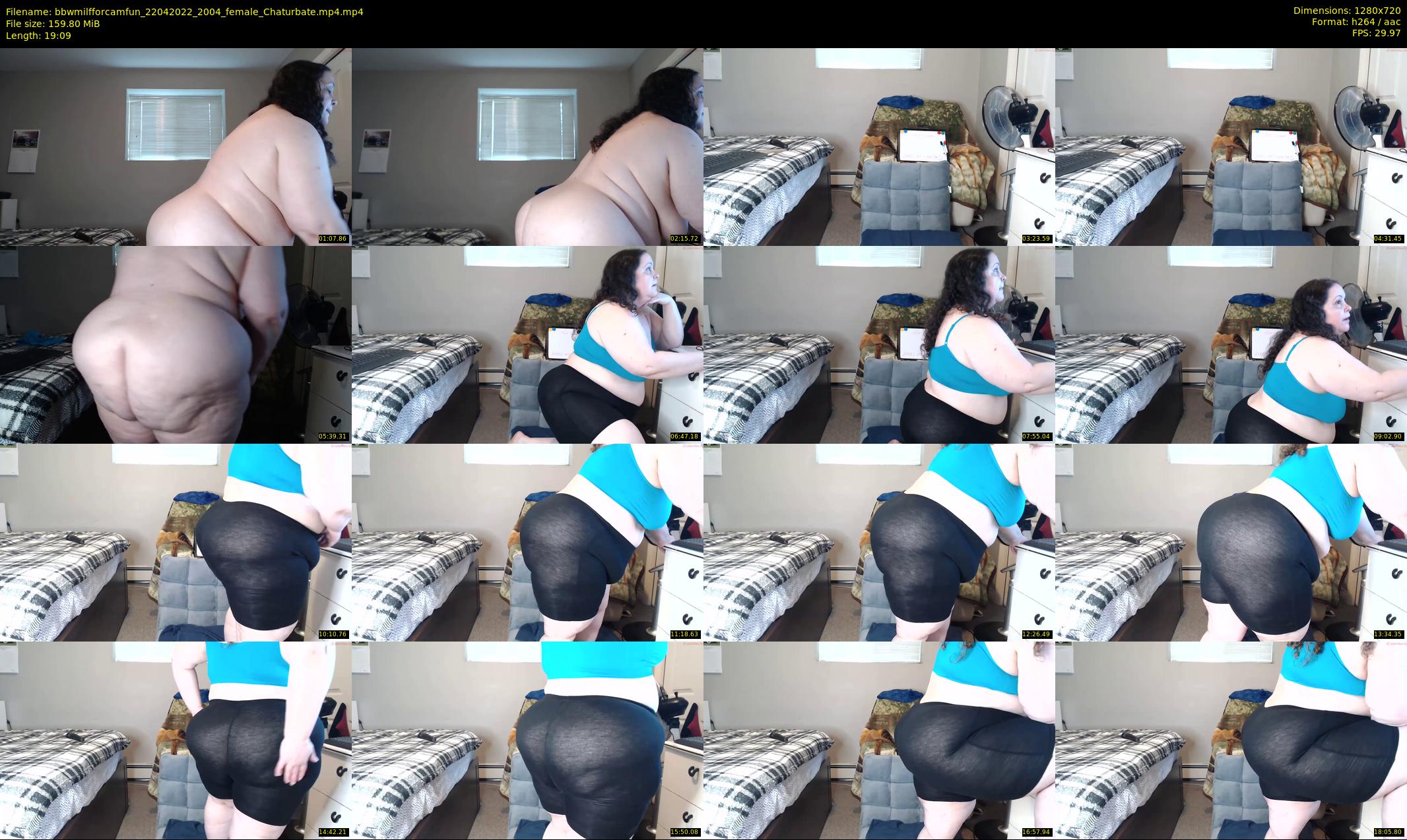bbwmilfforcamfun — 20 minute Chaturbate female cam show recording, 720p, Apr 22, 2022