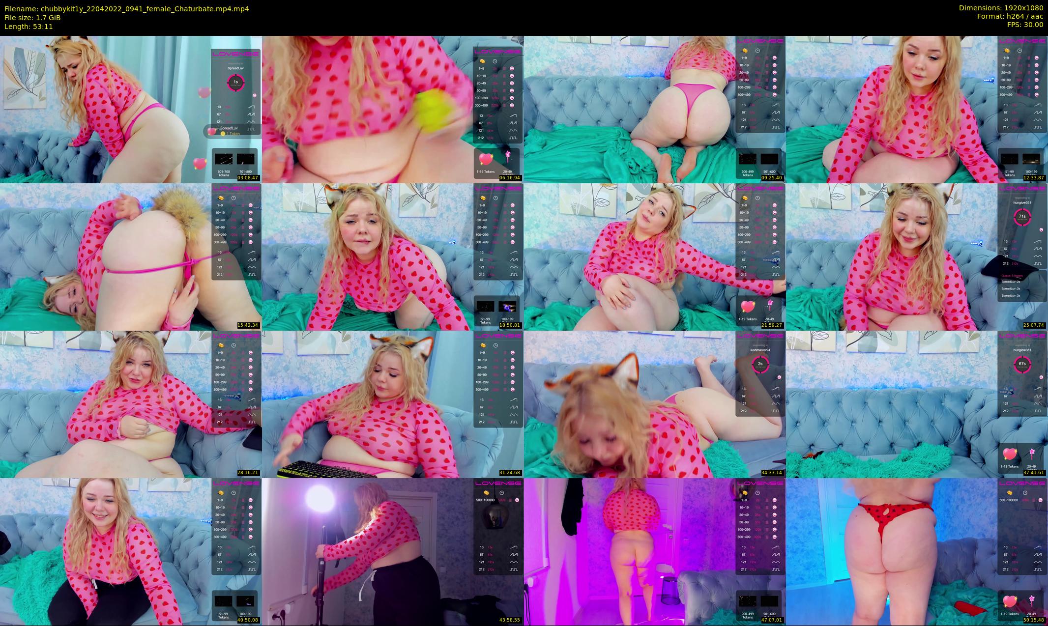 chubbykit1y — 54 minute Chaturbate female cam show recording, 1080p, Apr 22, 2022