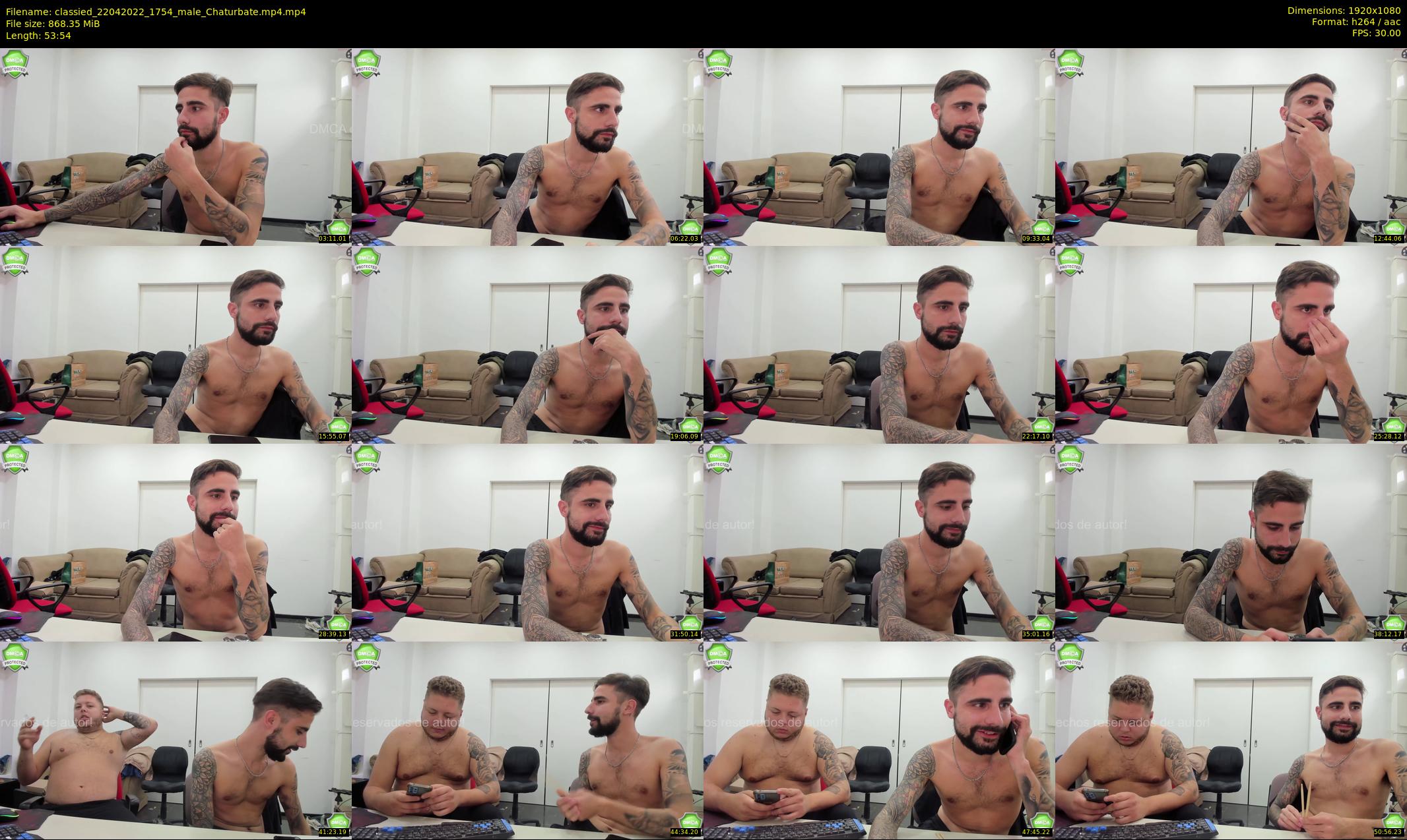 classied — 54 minute Chaturbate male cam show recording, 1080p, Apr 22, 2022