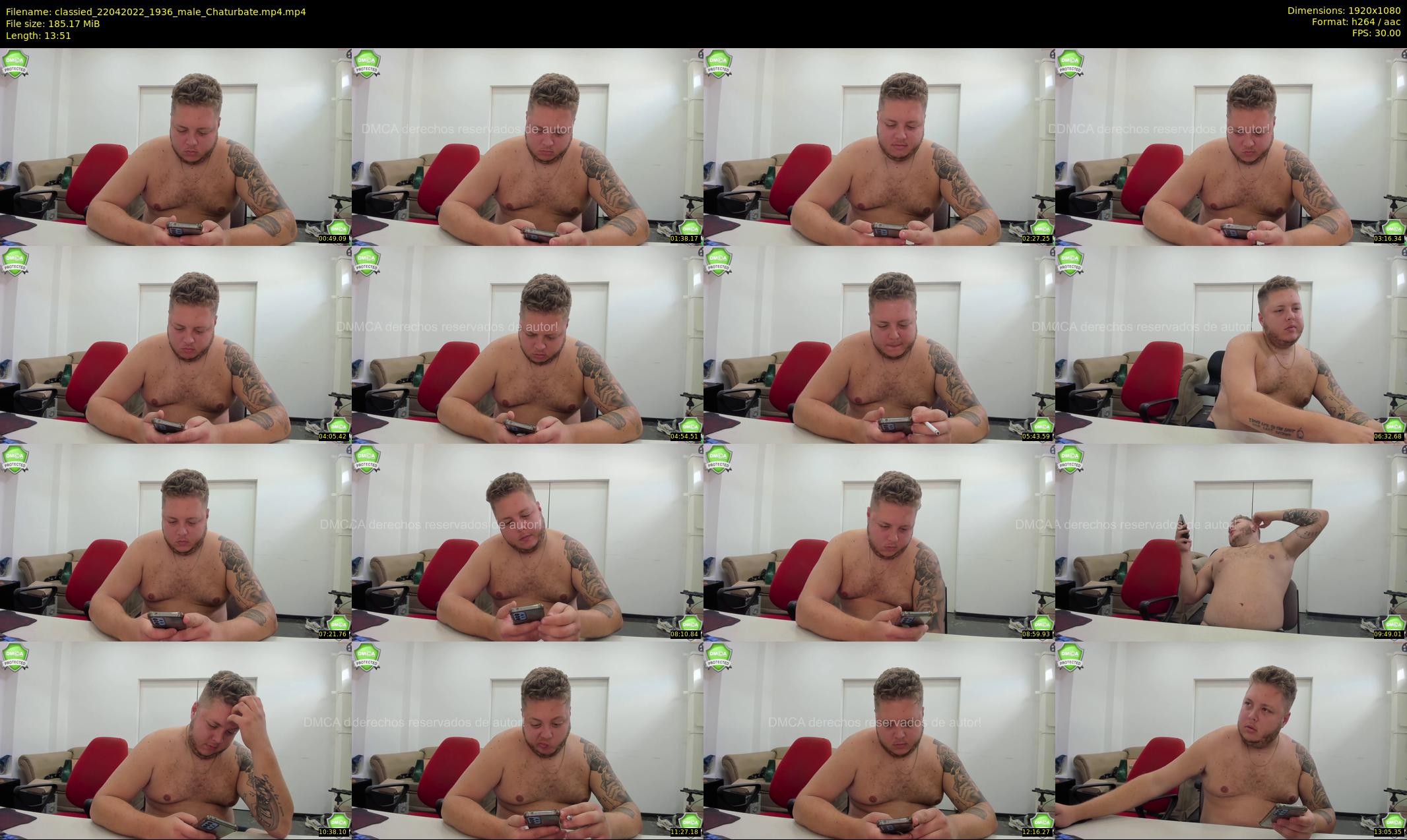 classied — 14 minute Chaturbate male cam show recording, 1080p, Apr 22, 2022