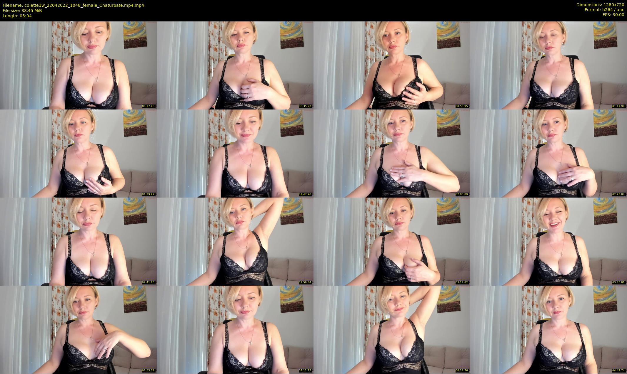 colette1w — 6 minute Chaturbate female cam show recording, 720p, Apr 22, 2022