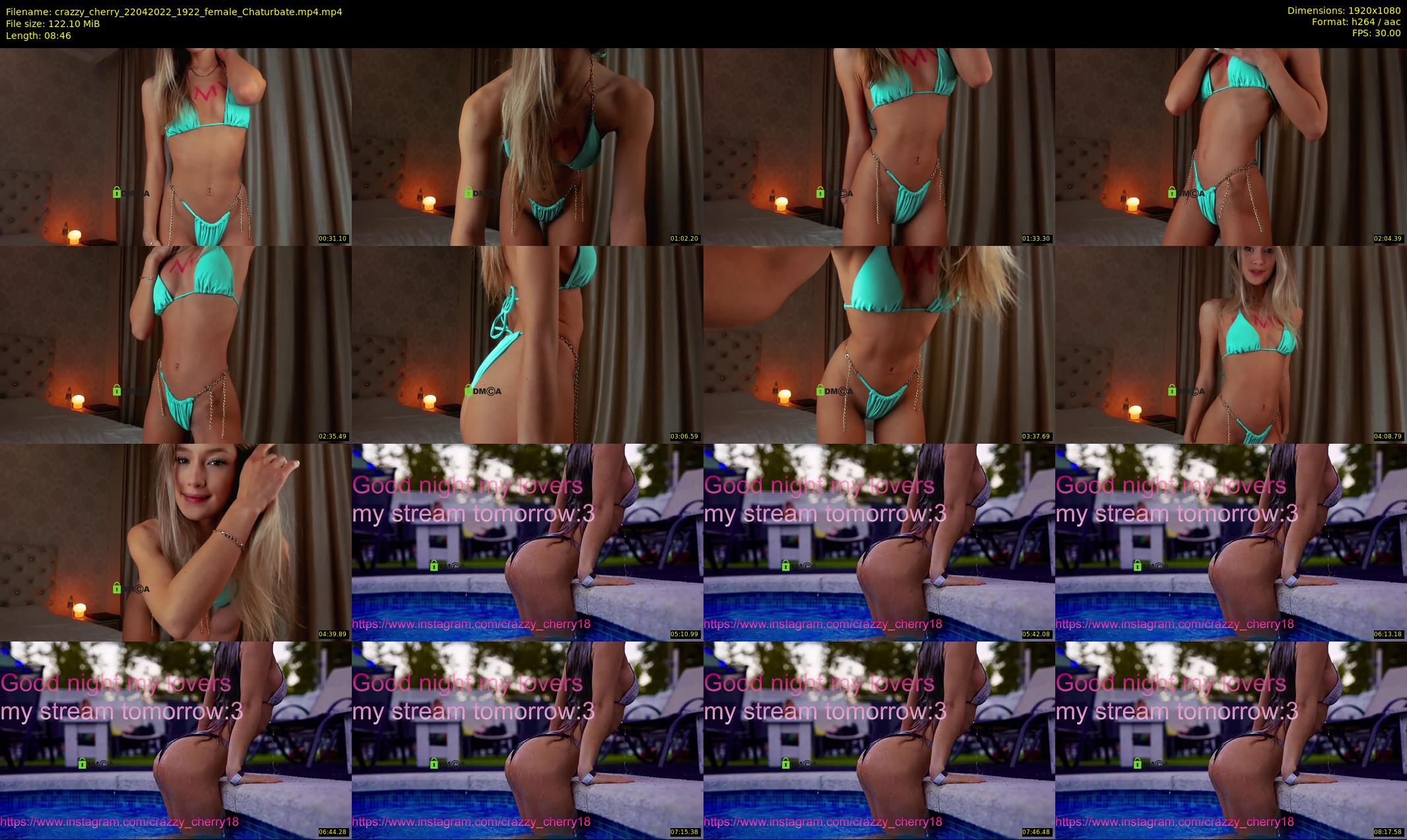 crazzy_cherry — 9 minute Chaturbate female cam show recording, 1080p, Apr 22, 2022