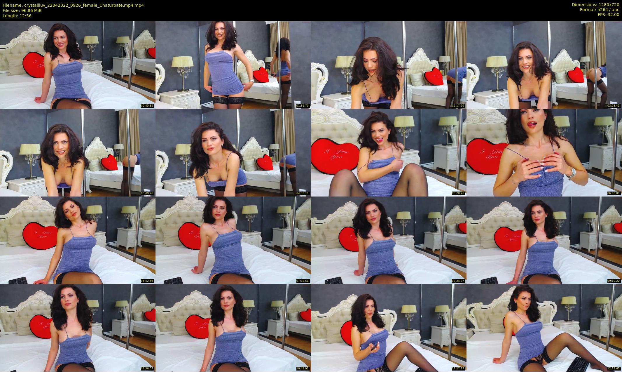 crystallluv — 13 minute Chaturbate female cam show recording, 720p, Apr 22, 2022