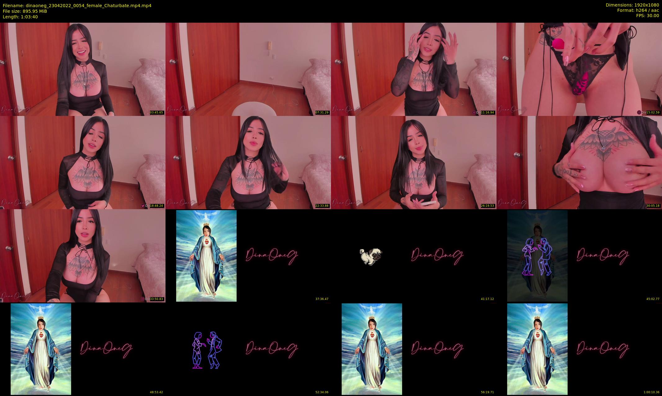 dinaoneg — 64 minute Chaturbate female cam show recording, 1080p, Apr 23, 2022