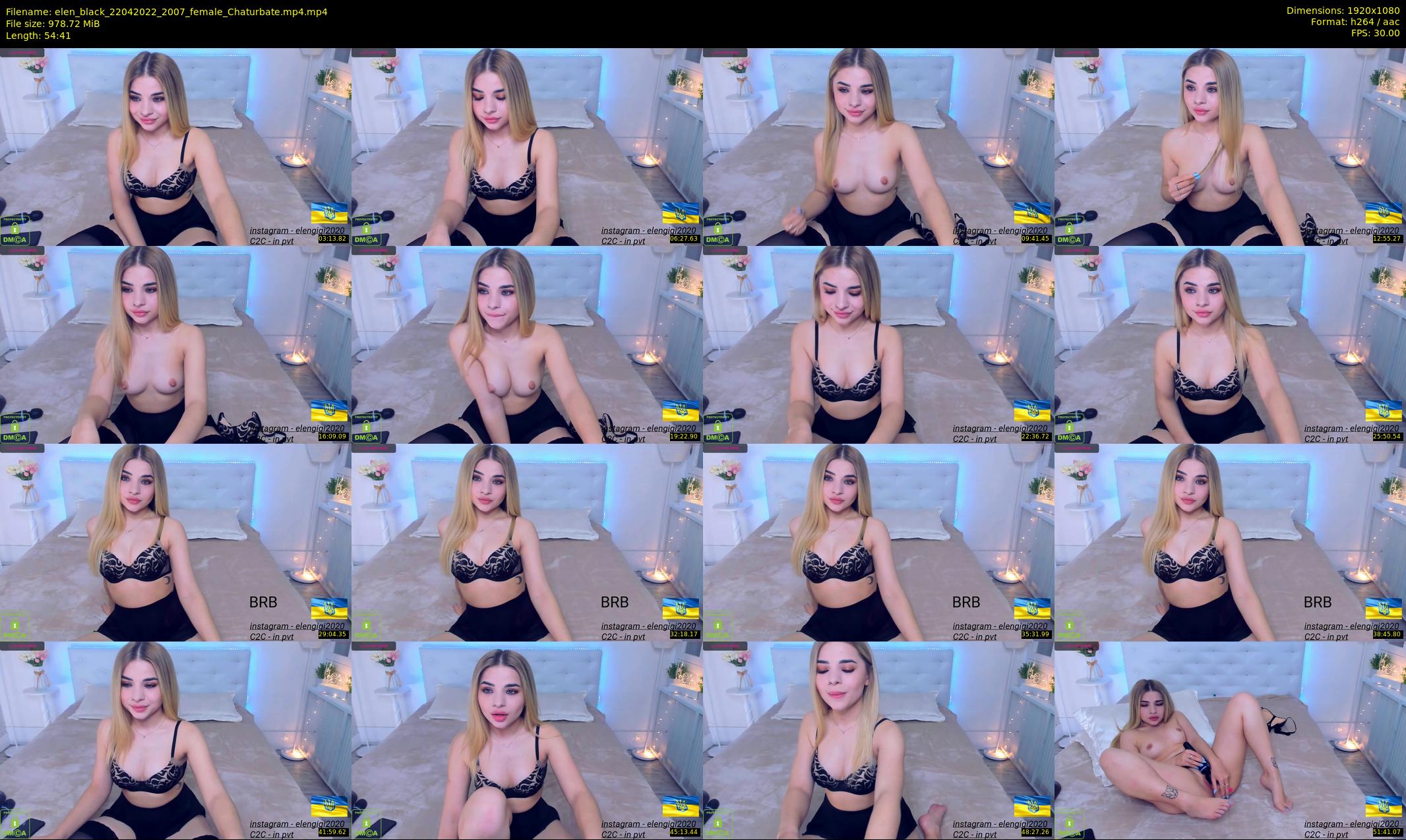elen_black — 55 minute Chaturbate female cam show recording, 1080p, Apr 22, 2022
