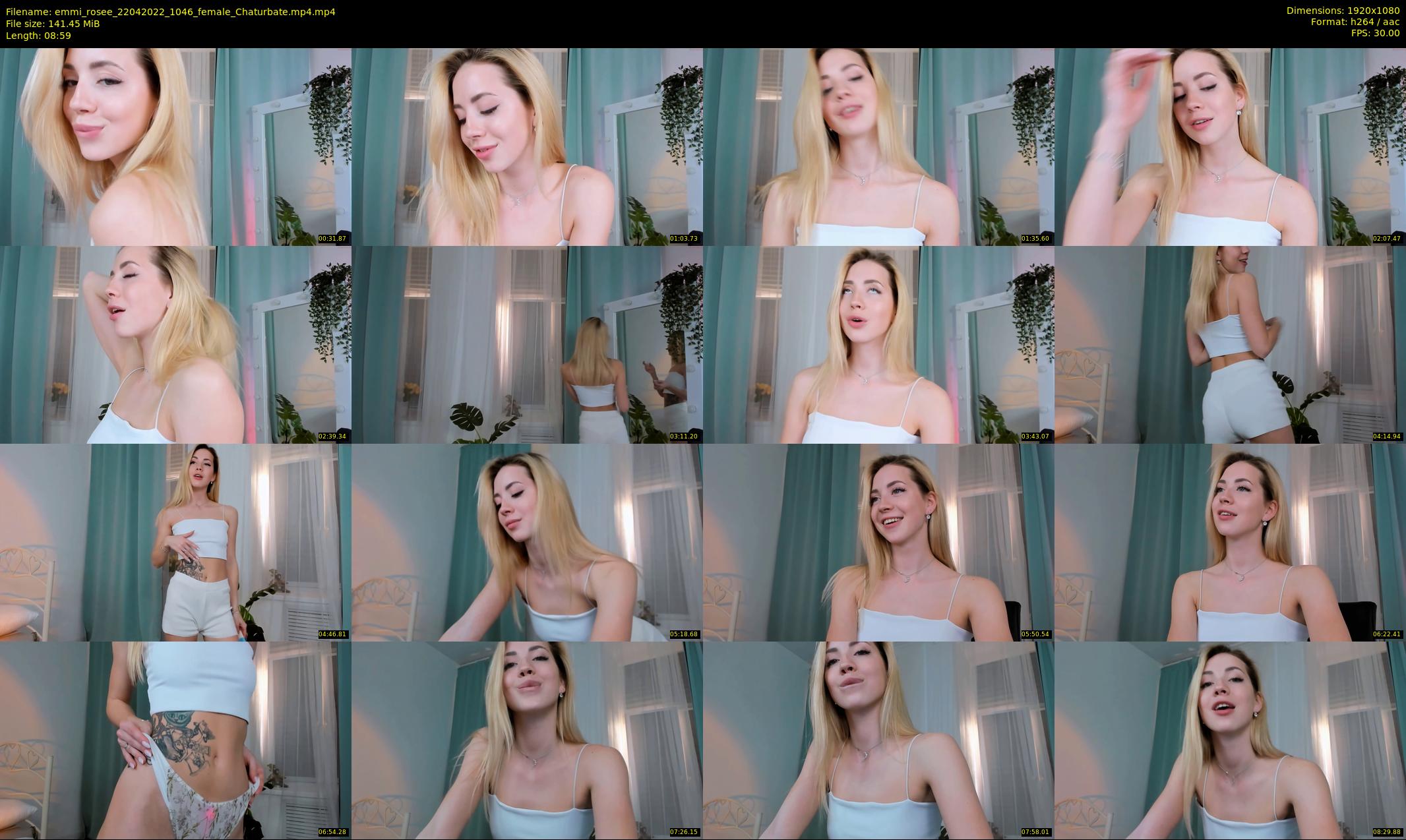 emmi_rosee — 9 minute Chaturbate female cam show recording, 1080p, Apr 22, 2022