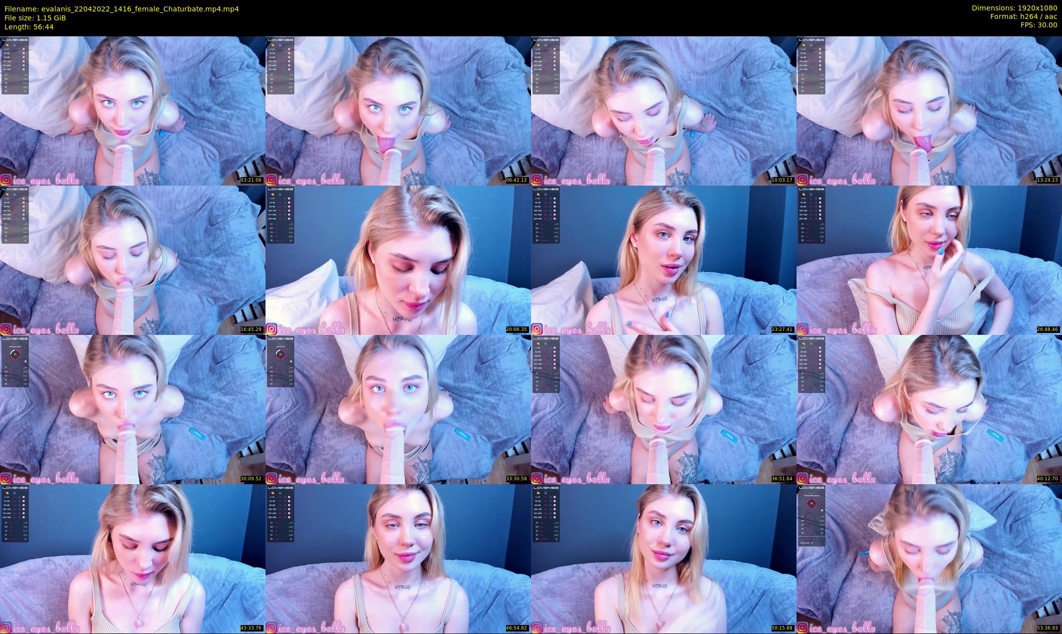 evalanis — 57 minute Chaturbate couple cam show recording, 1080p, Apr 22, 2022