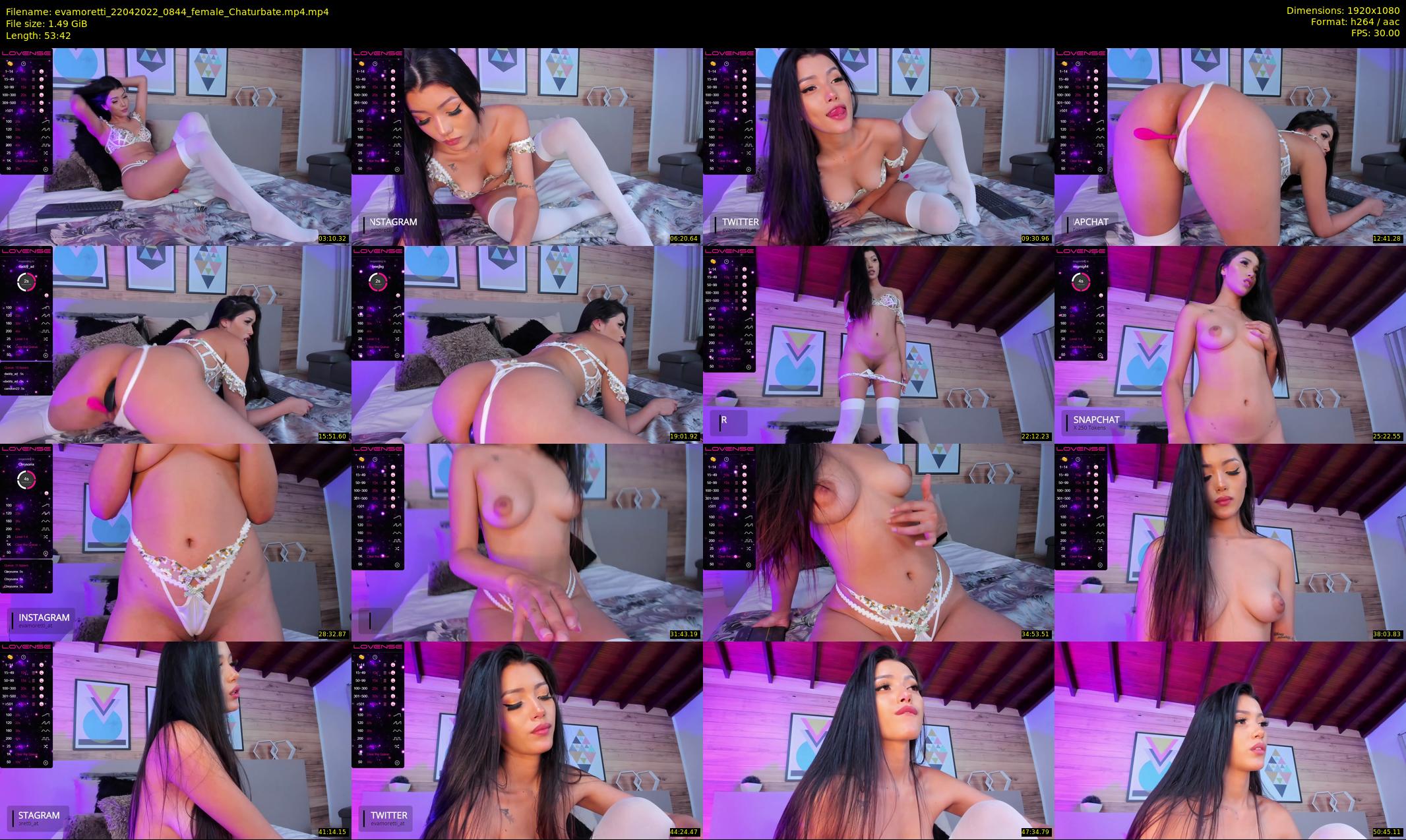 evamoretti — 54 minute Chaturbate female cam show recording, 1080p, Apr 22, 2022