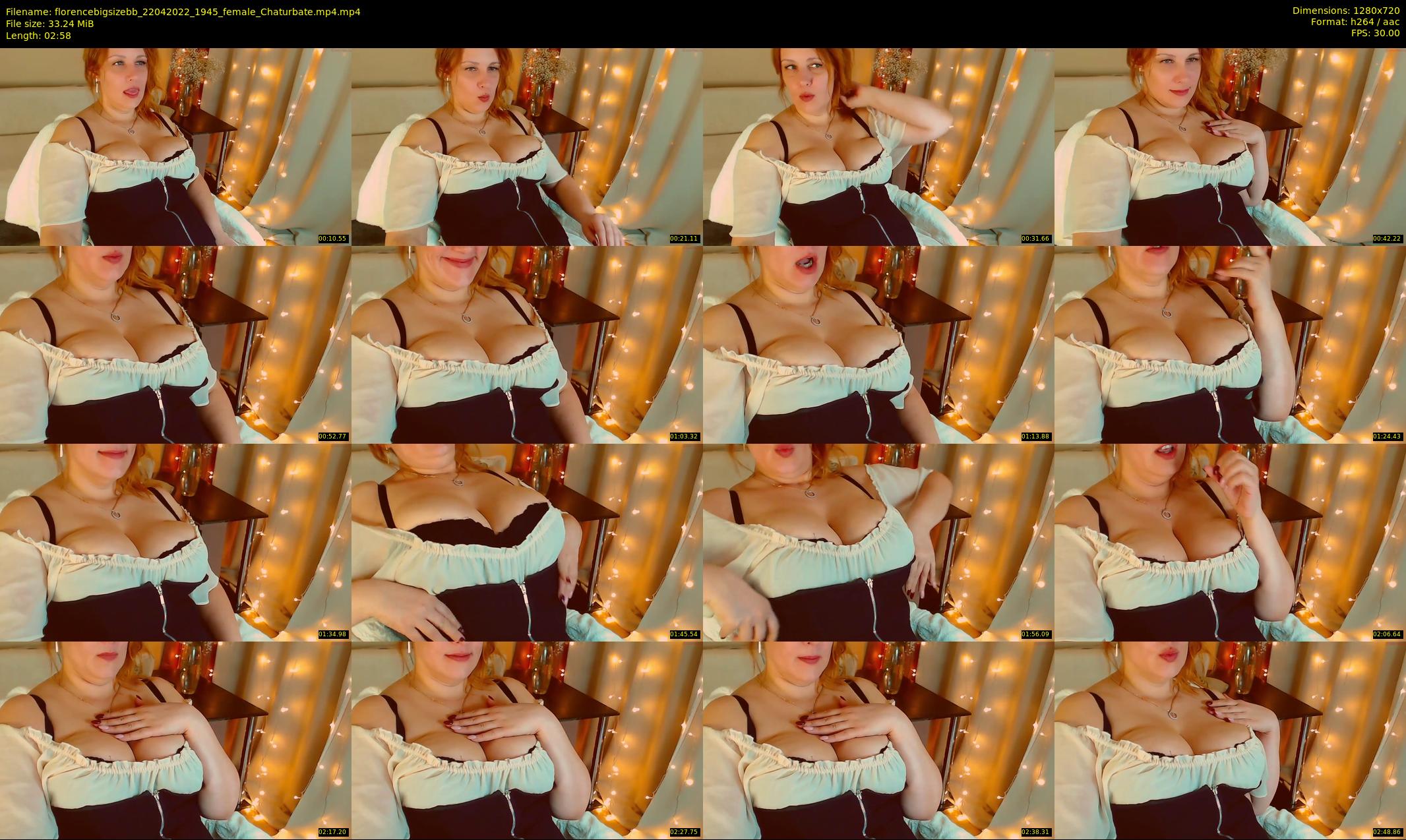 florencebigsizebb — 3 minute Chaturbate female cam show recording, 720p, Apr 22, 2022