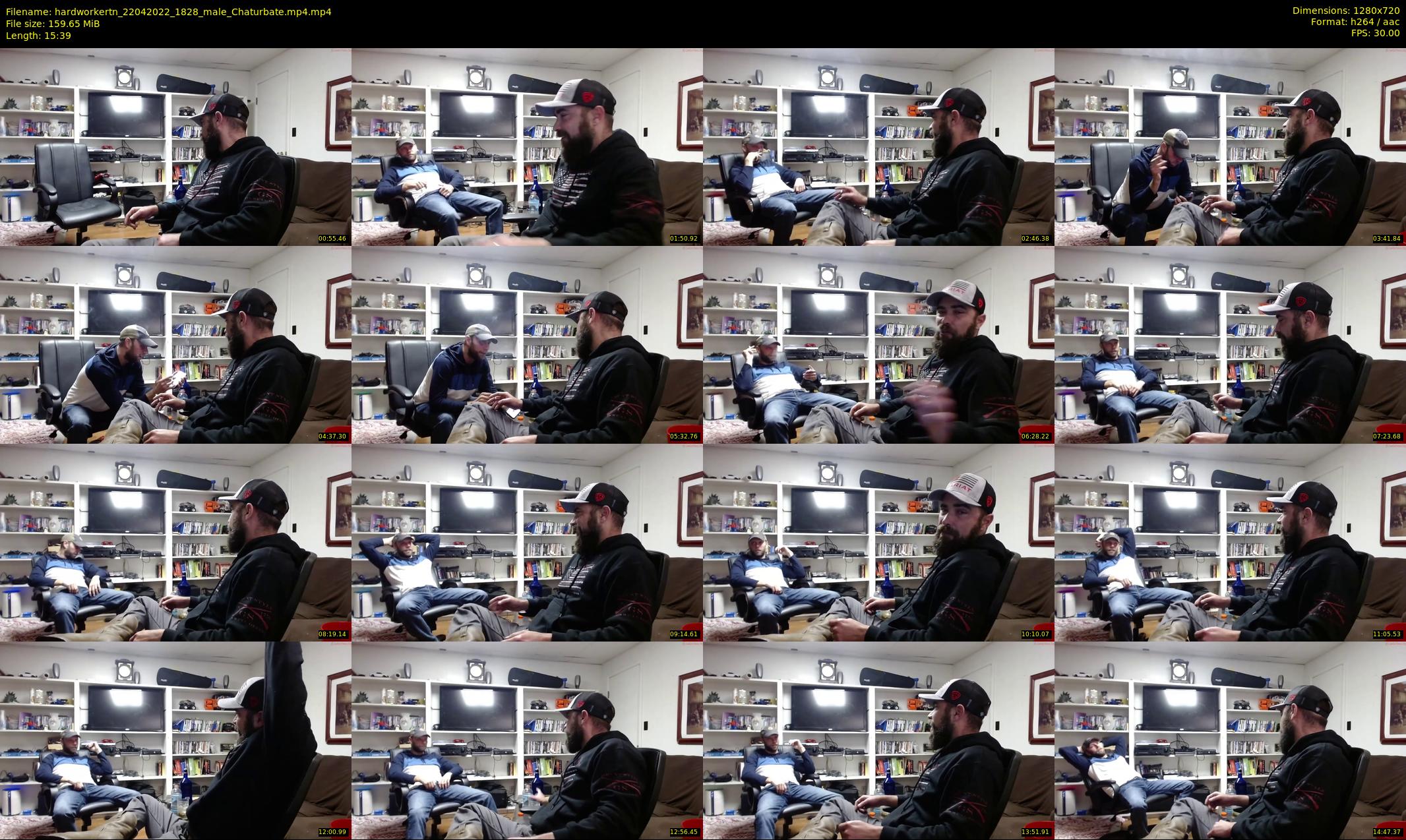hardworkertn — 16 minute Chaturbate male cam show recording, 720p, Apr 22, 2022