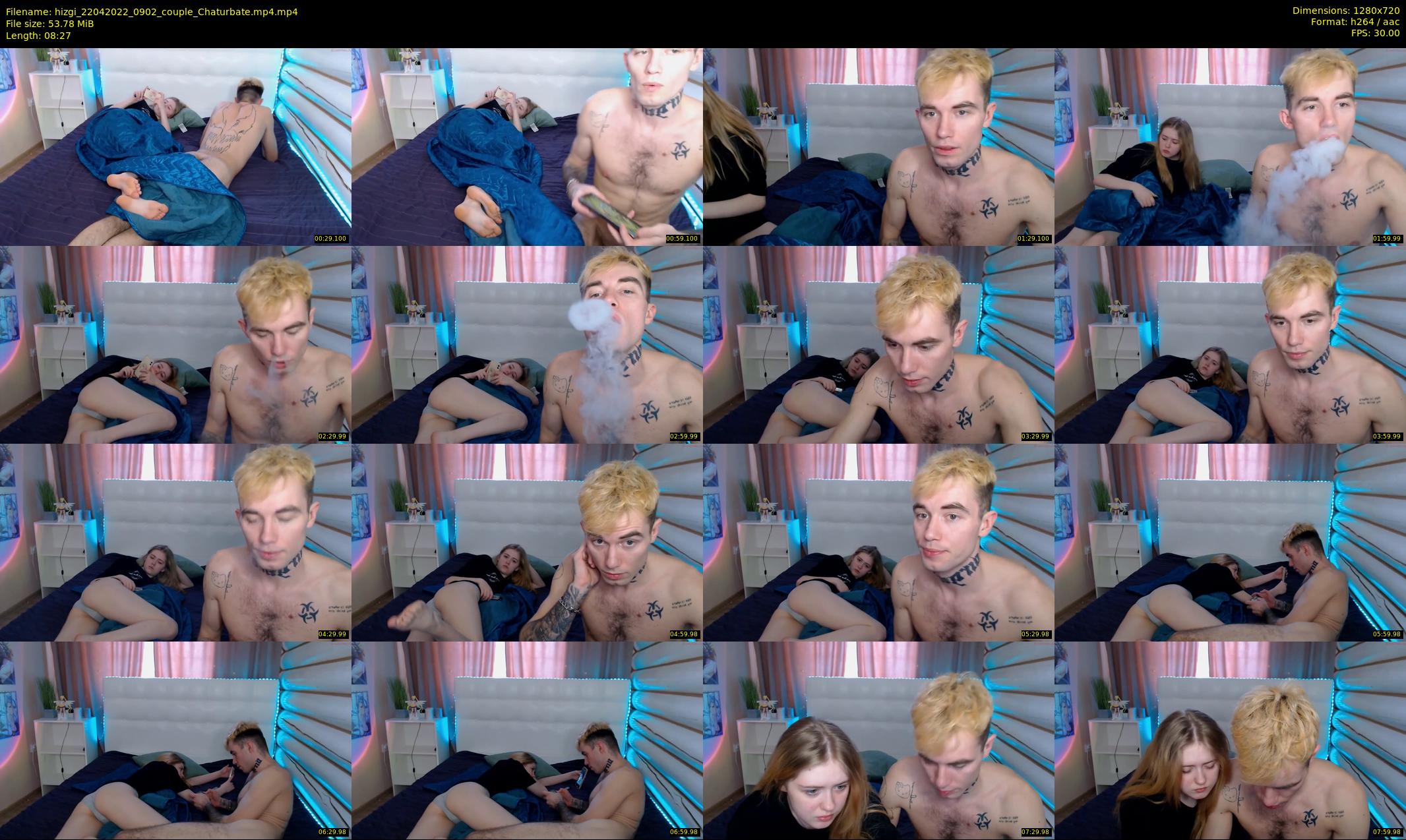 hizgi — 9 minute Chaturbate couple cam show recording, 720p, Apr 22, 2022
