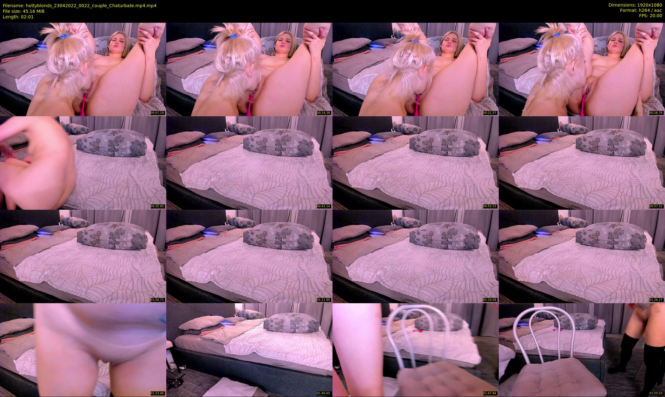 hottyblonds — 3 minute Chaturbate couple cam show recording, 1080p, Apr 23, 2022