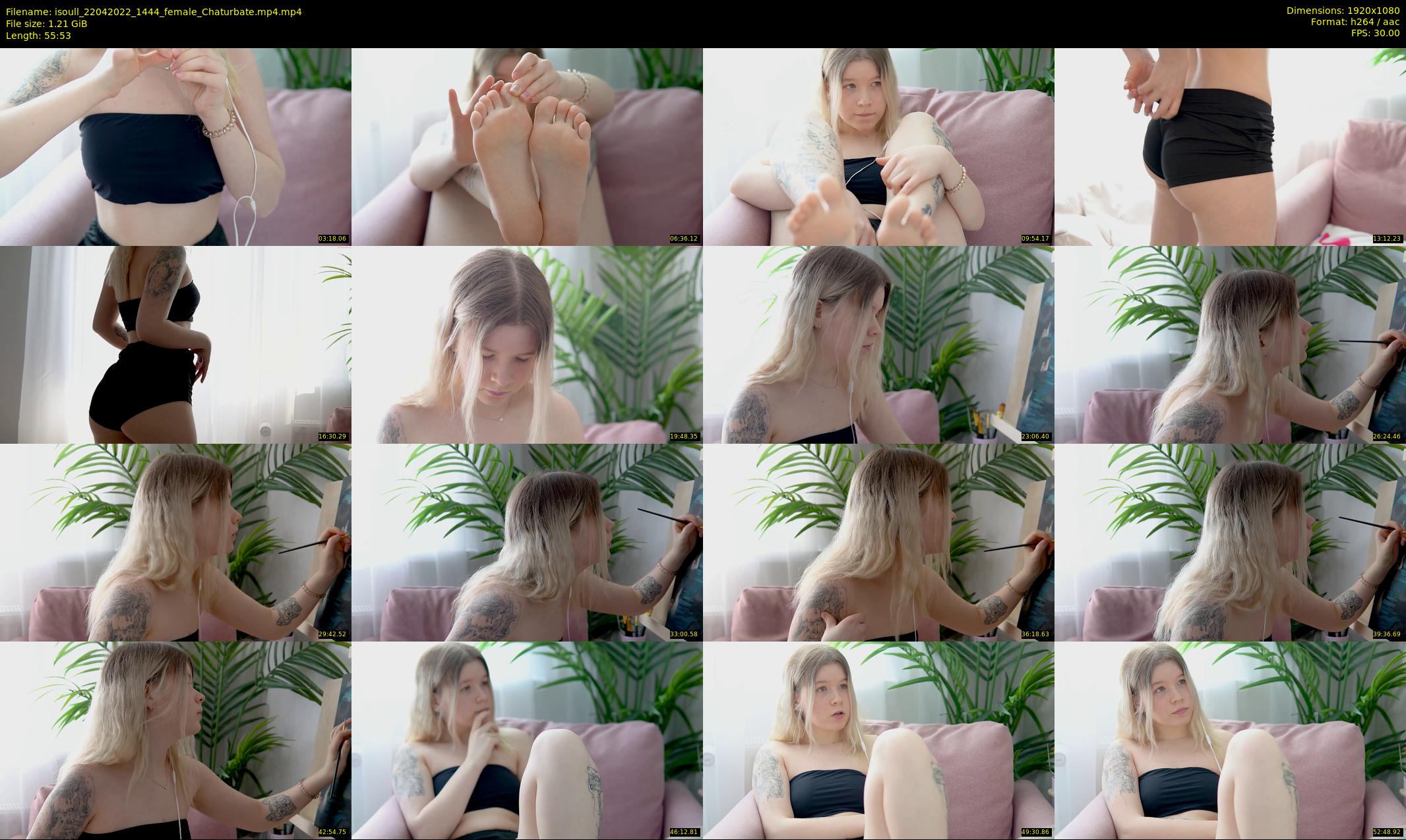 isoull — 56 minute Chaturbate female cam show recording, 1080p, Apr 22, 2022
