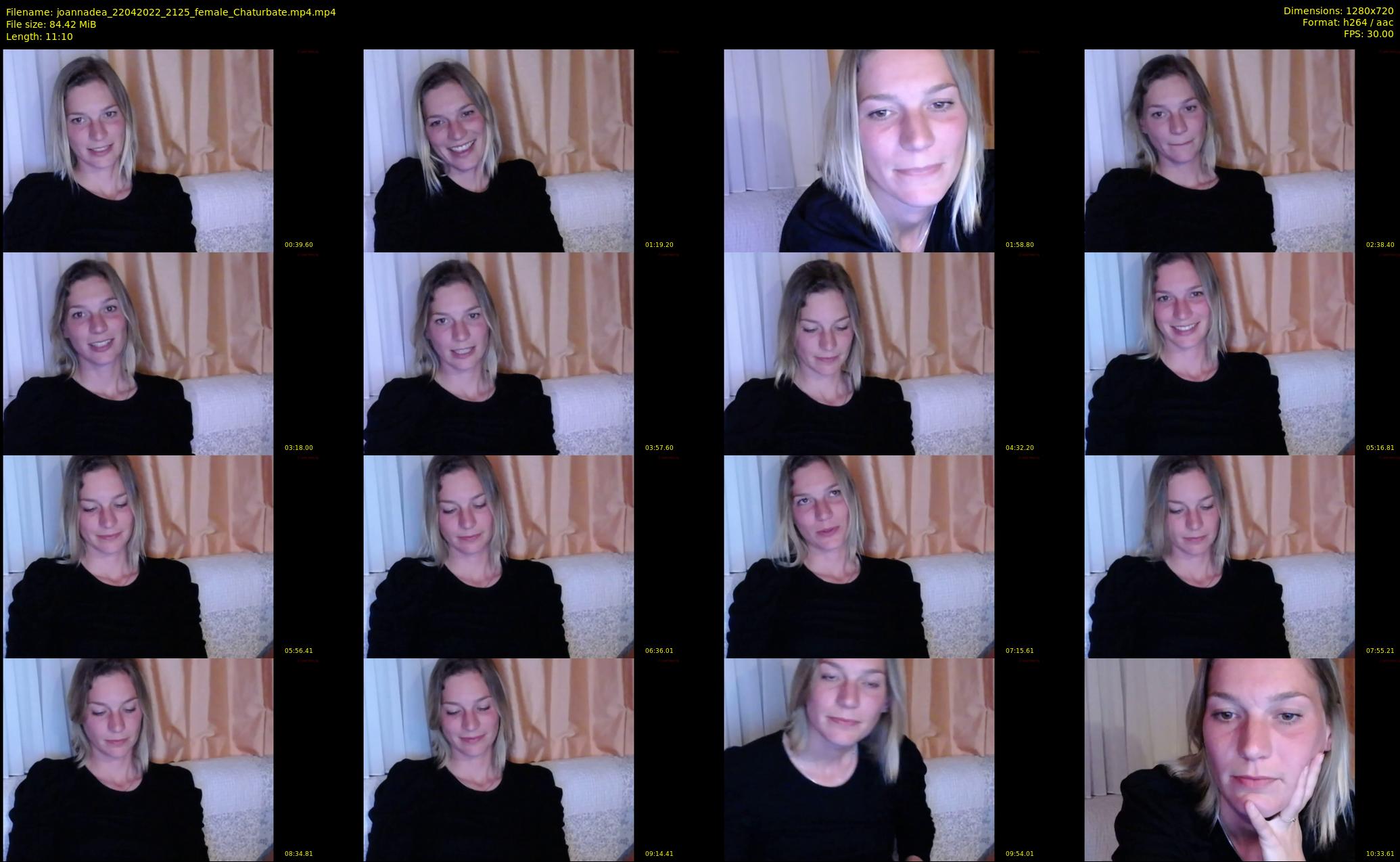 joannadea — 12 minute Chaturbate female cam show recording, 720p, Apr 22, 2022